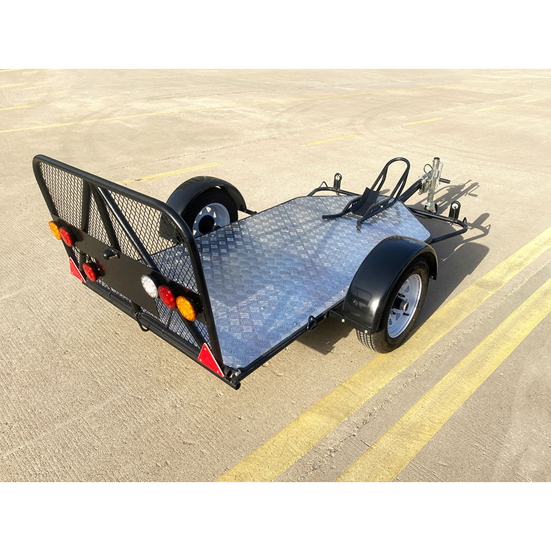 Single motorcycle trailer