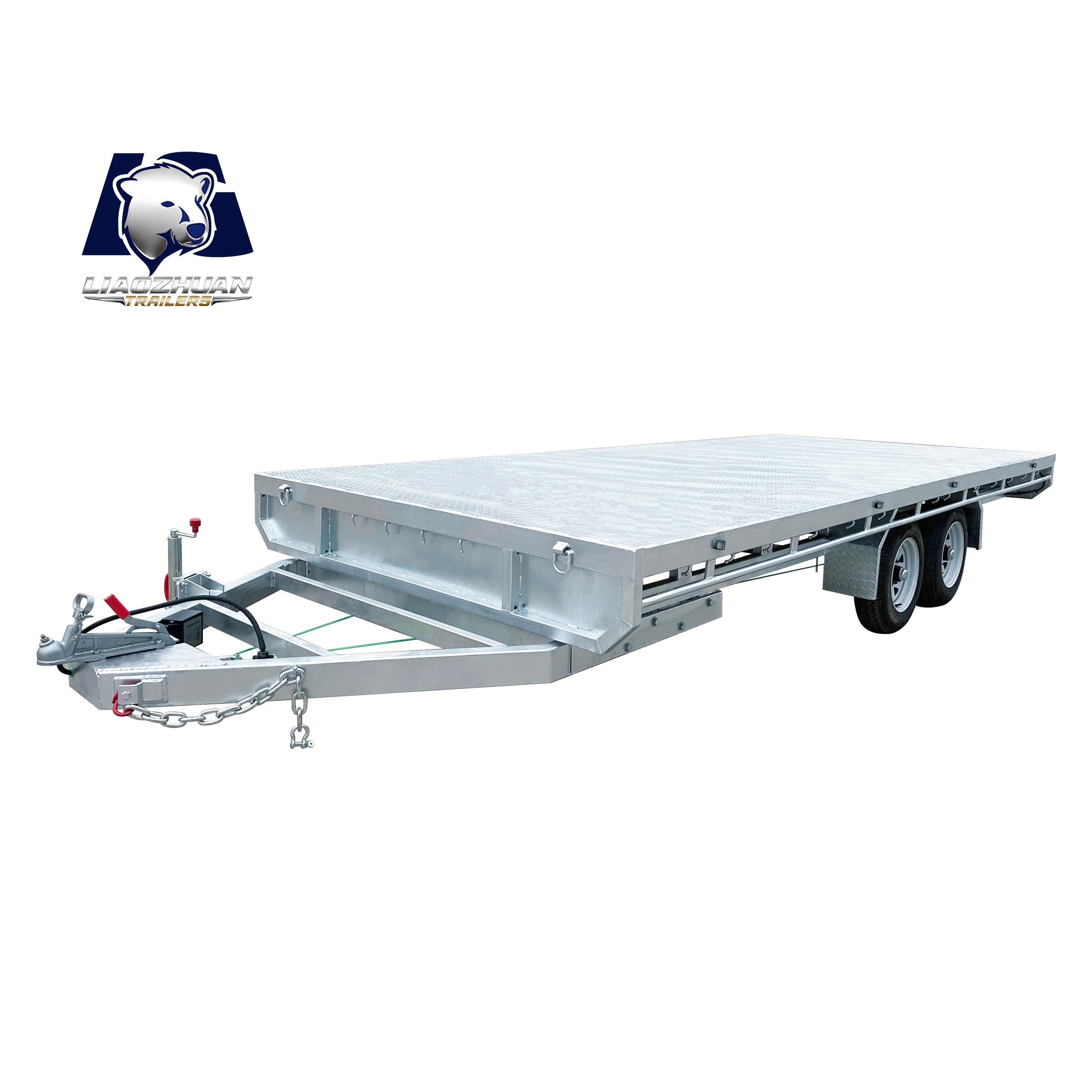 Au Double-axis flat-top trailer