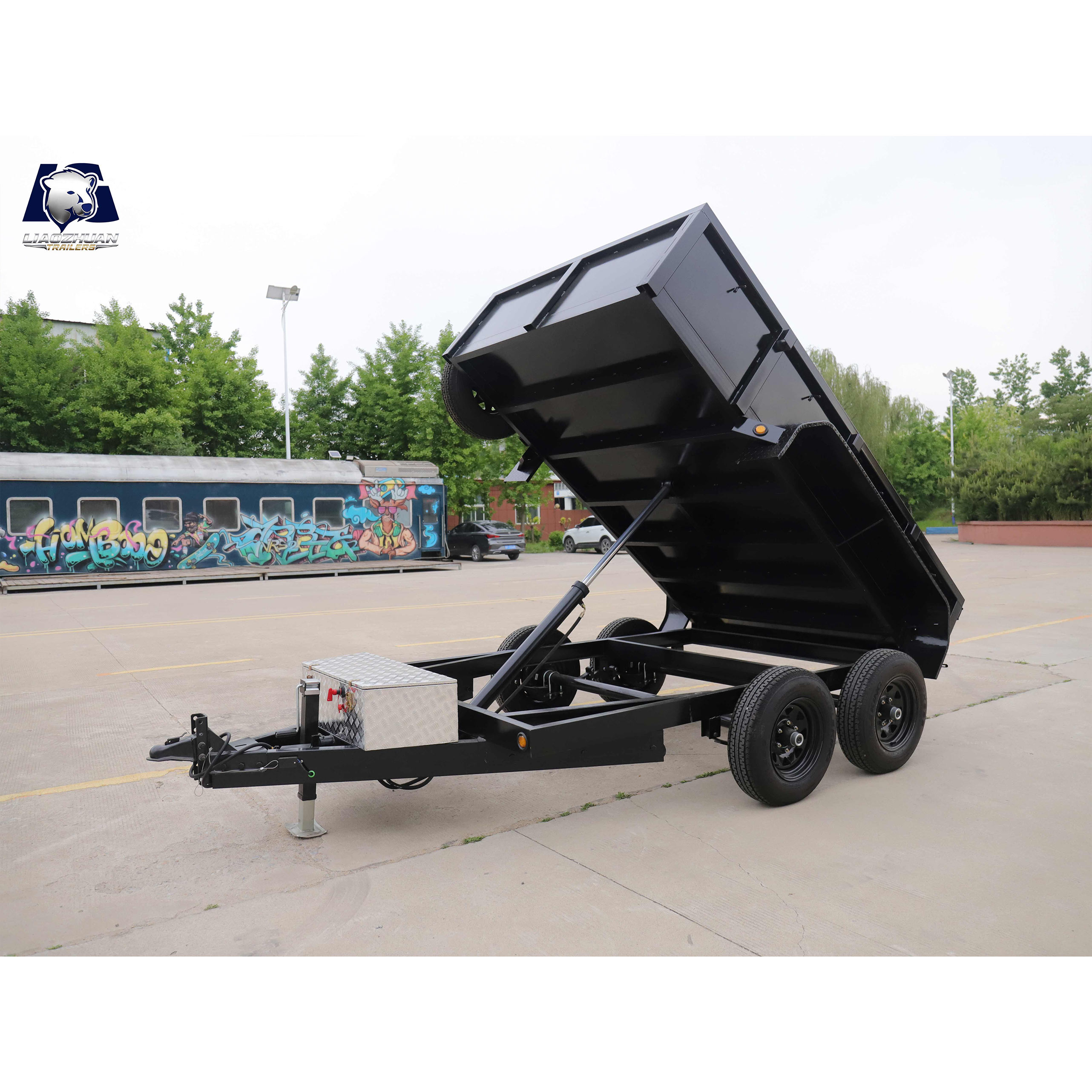 10x5 Hydraulic Dual-axis Tipper Painting Trailer 3000kg ATM (Electric Brake)