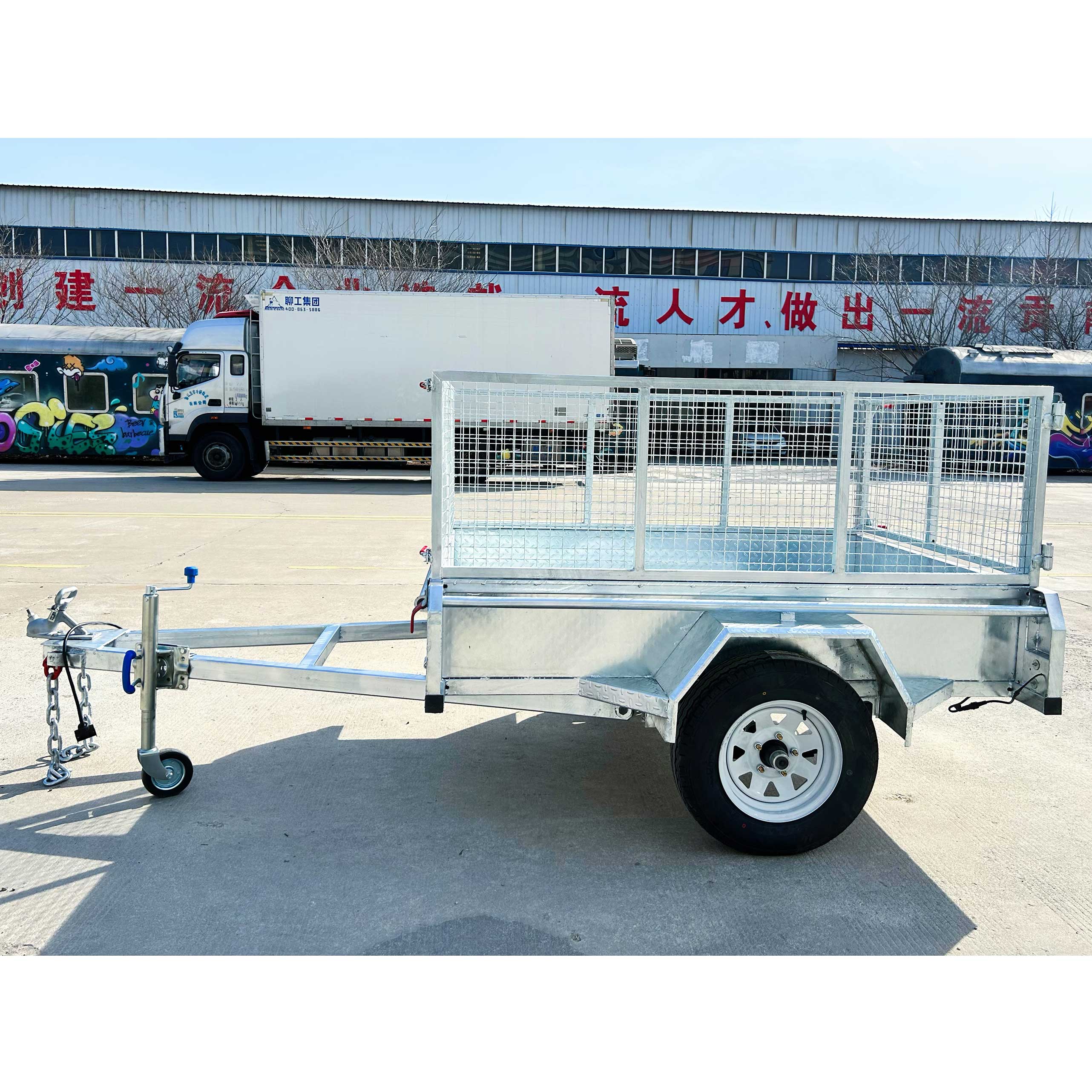 8x5 Premium Single Axle Hot-Dip Galvanised Tilting Box Trailer 750kg ATM