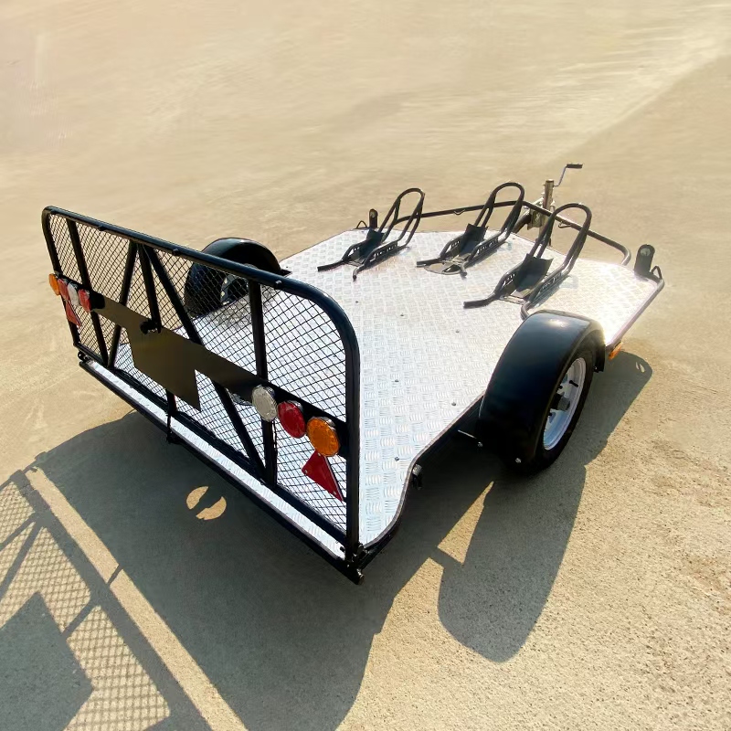 Double motorcycle trailer