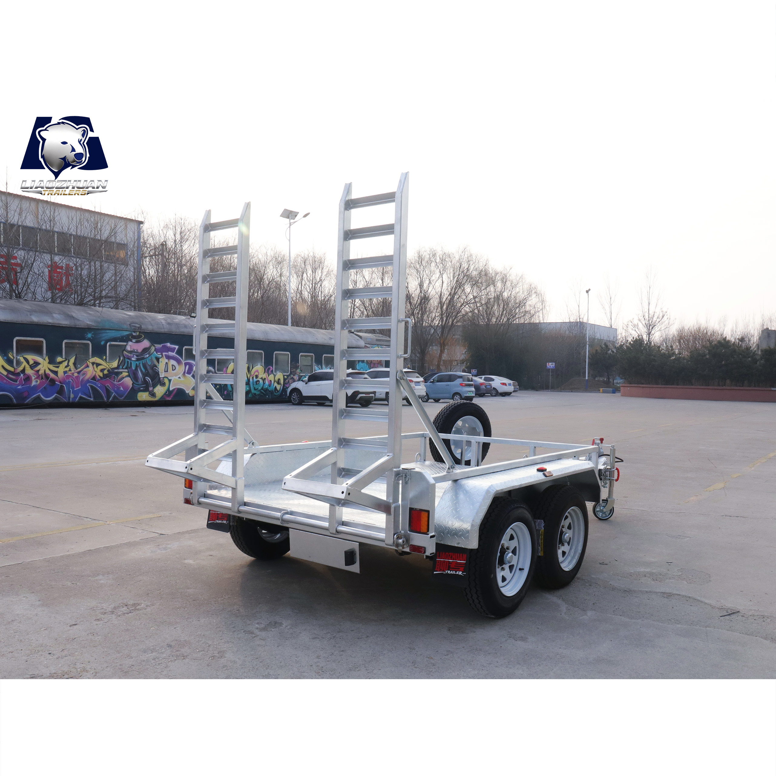 8×5 Double-axis Hot-Dip Galvanised Excavator Trailer 3000kg ATM