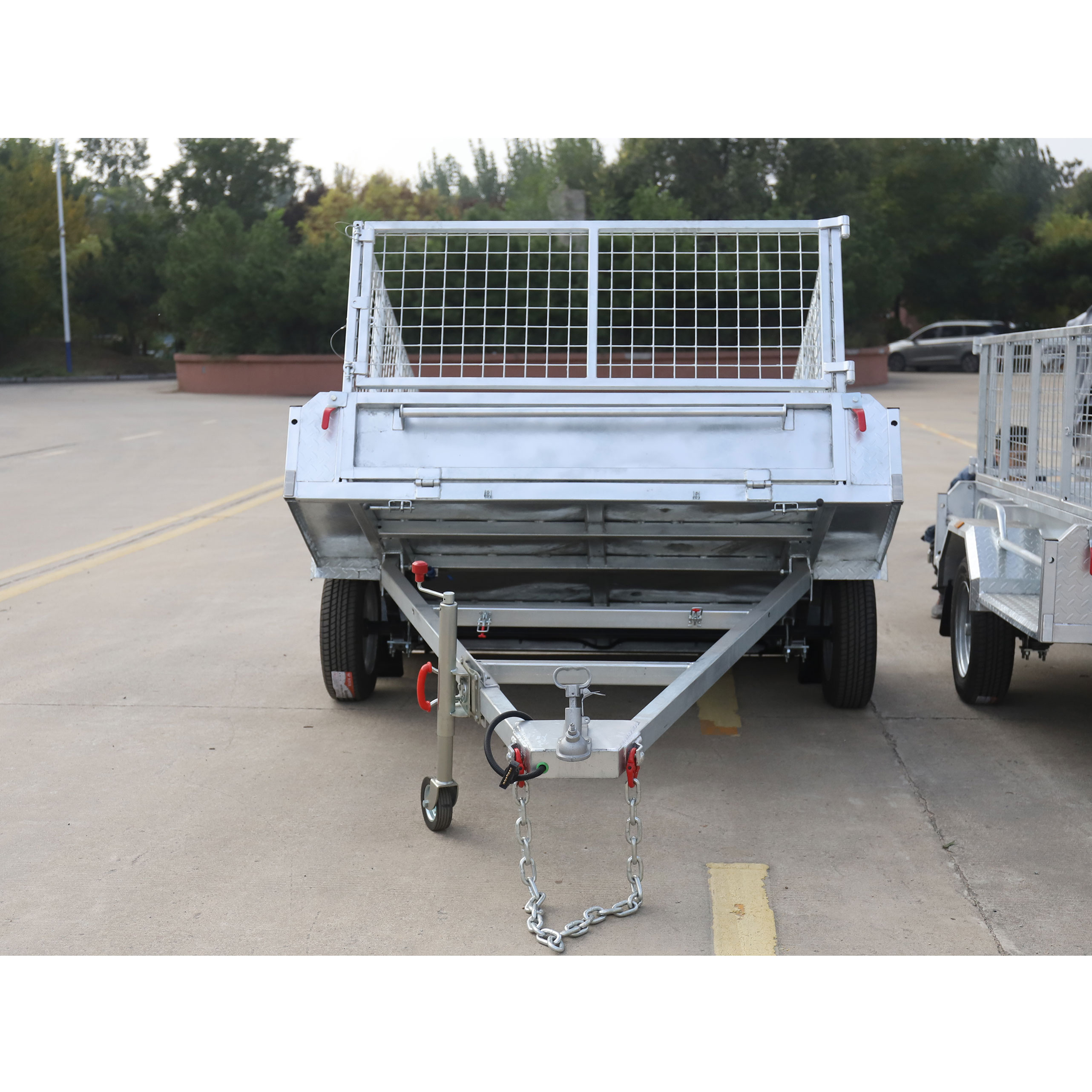 Single-axis cage-type tandem 7*5 trailer ATM750kg
