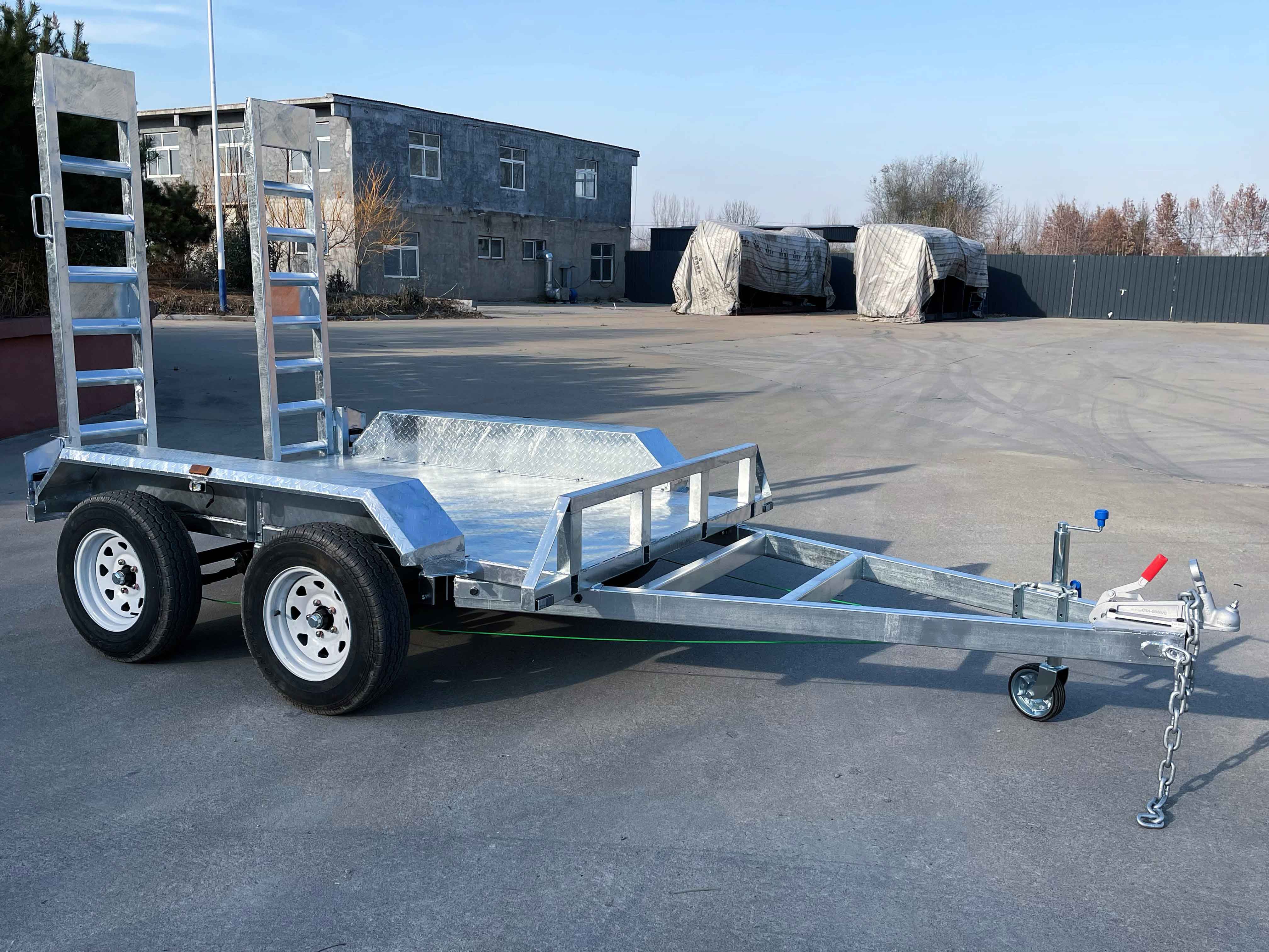 8×5 ATM3000kg small excavator agricultural trailer