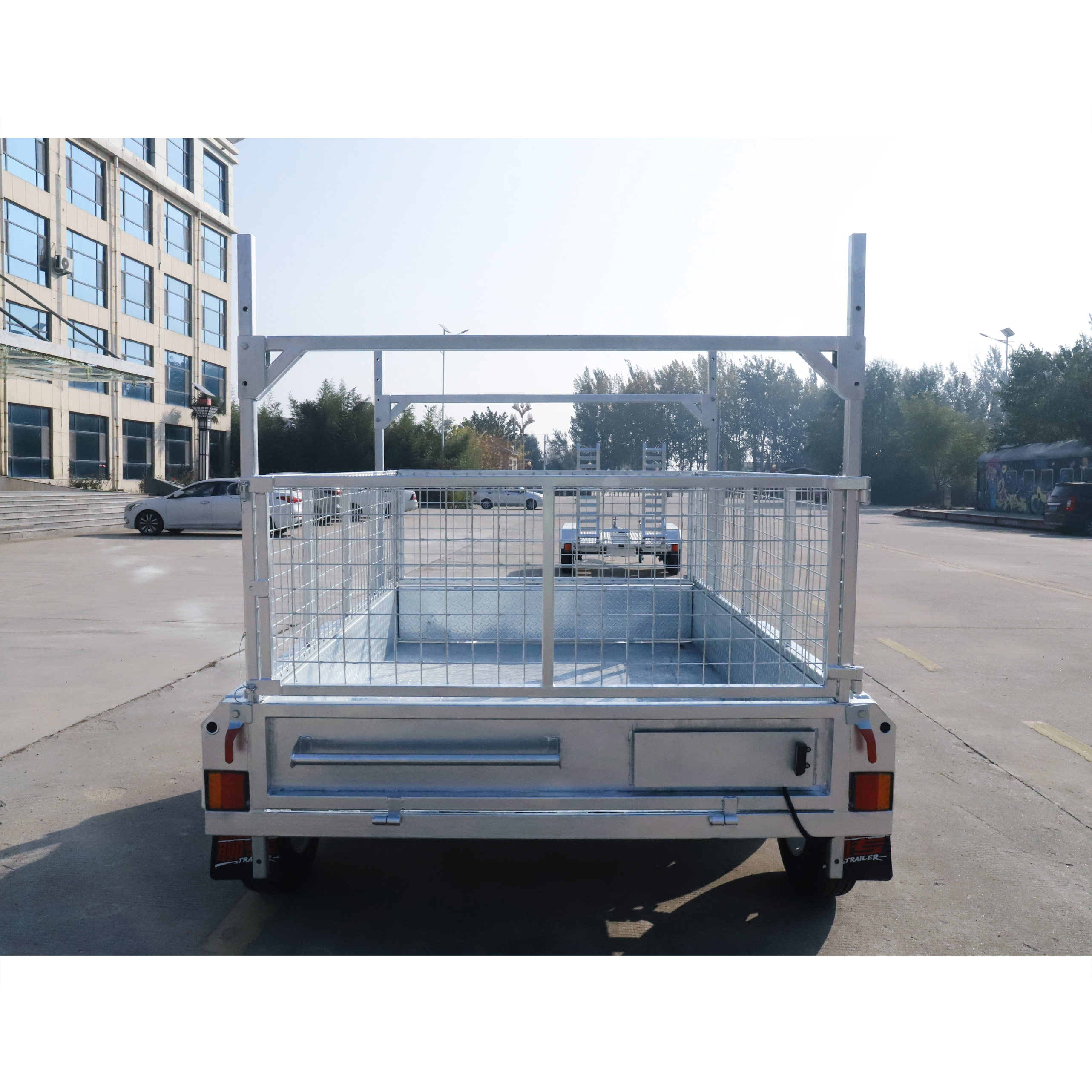 8×5 Tandem Axle Hot-Dip Galvanised Box Trailer 2000kg ATM H rack