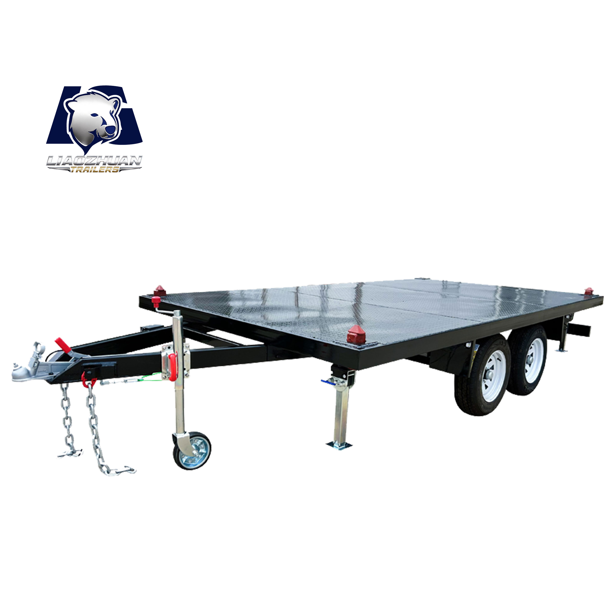 Bottom-plate container house trailer
