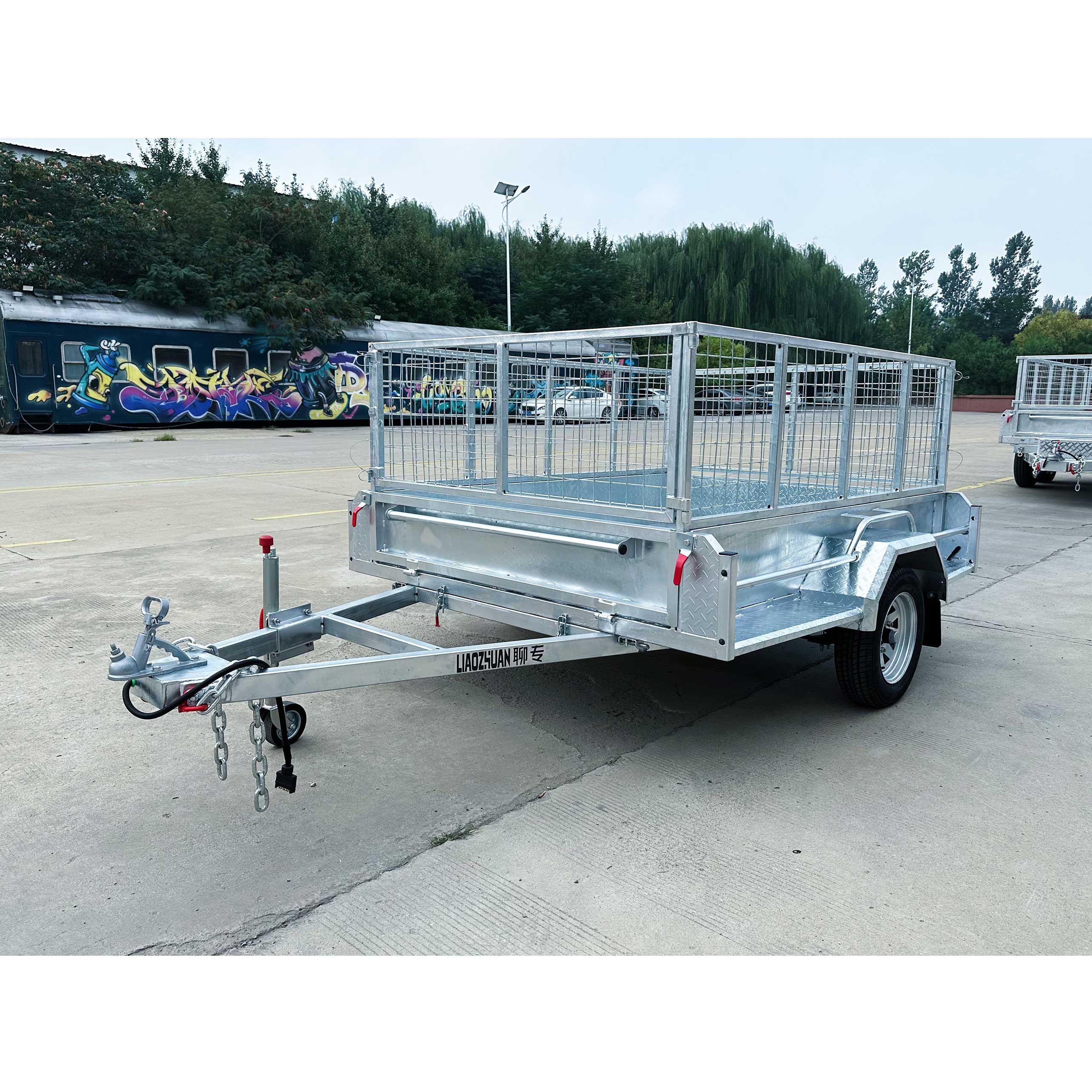 Single-axis cage-type tandem 7*5 trailer ATM750kg