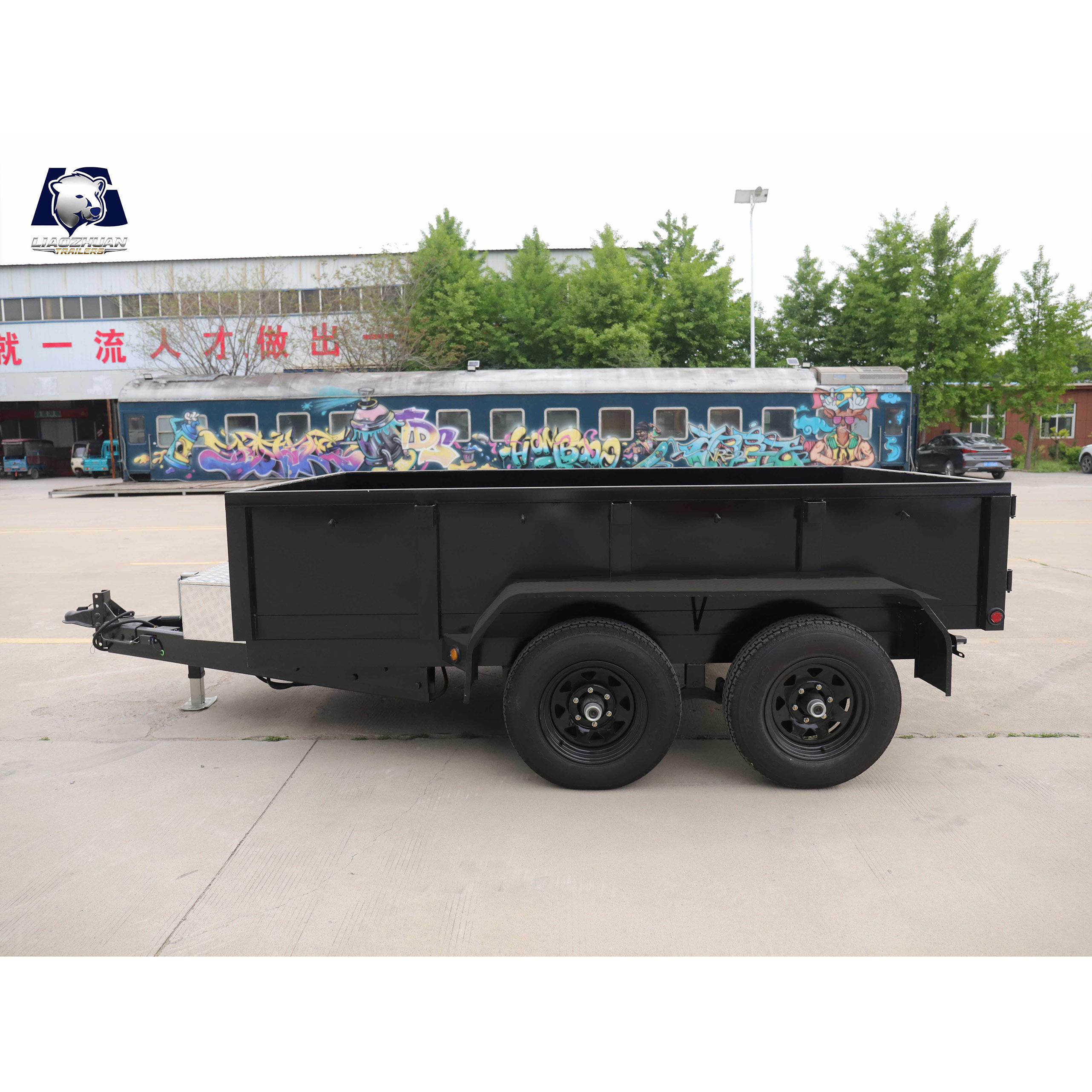 10x5 Hydraulic Dual-axis Tipper Painting Trailer 3000kg ATM (Electric Brake)