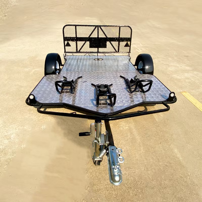 Double motorcycle trailer