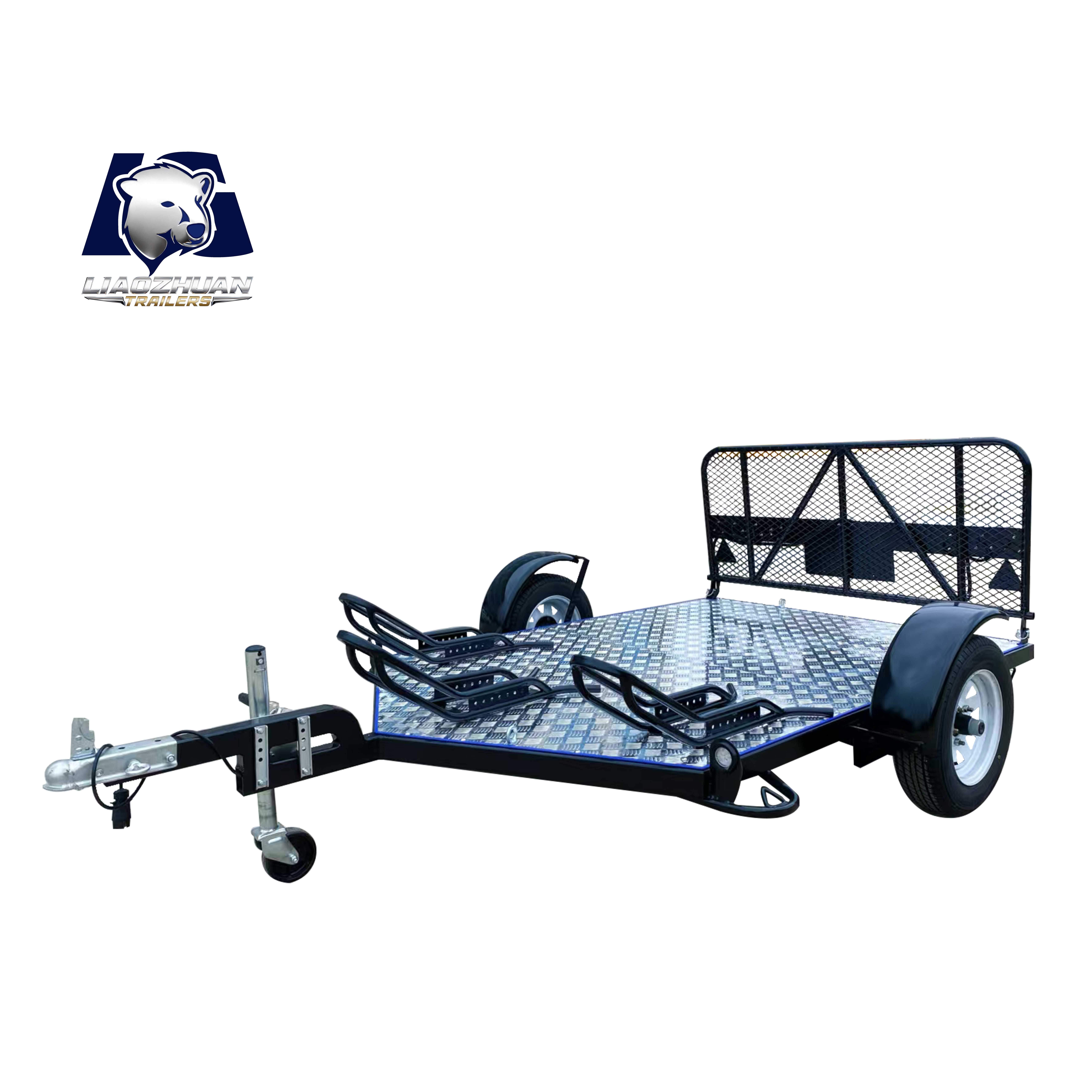 Double motorcycle trailer