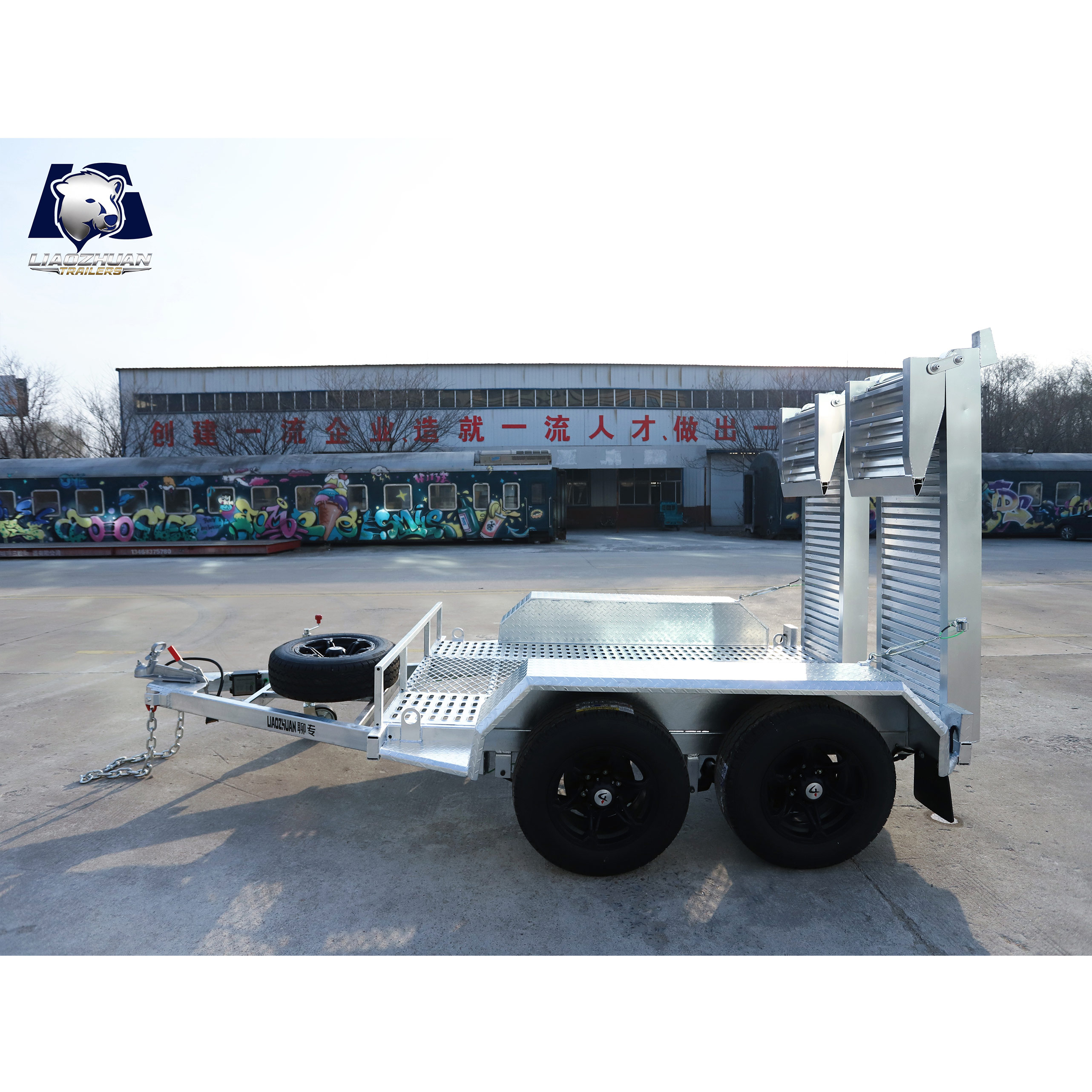 8×5 Double-axis Hot-Dip Galvanised Excavator Trailer 3500kg ATM