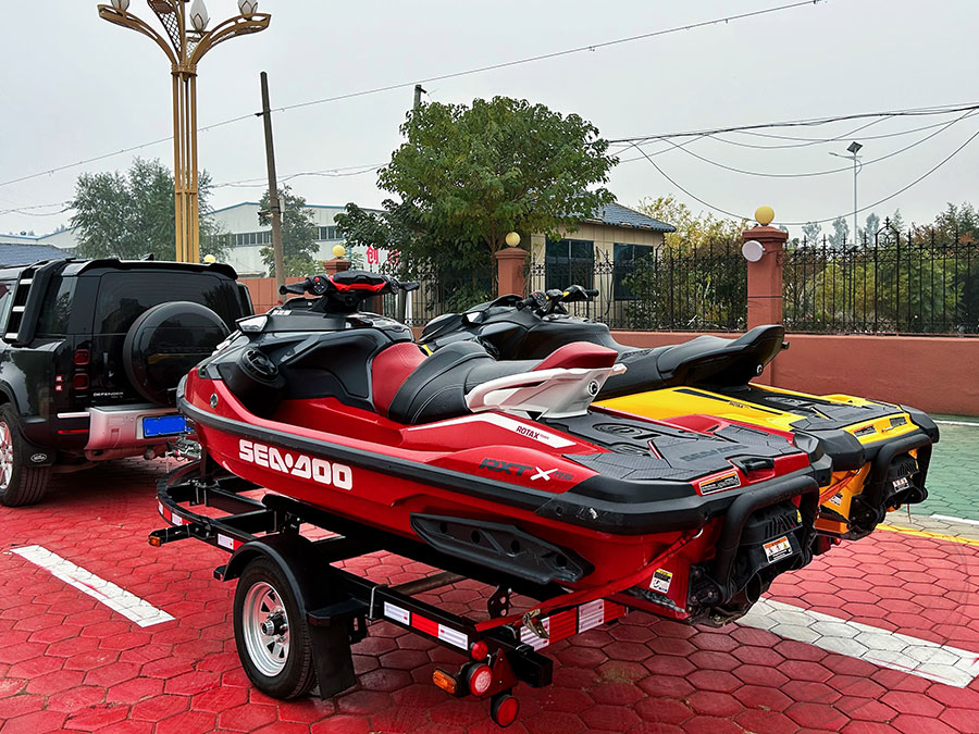 Double yacht trailer