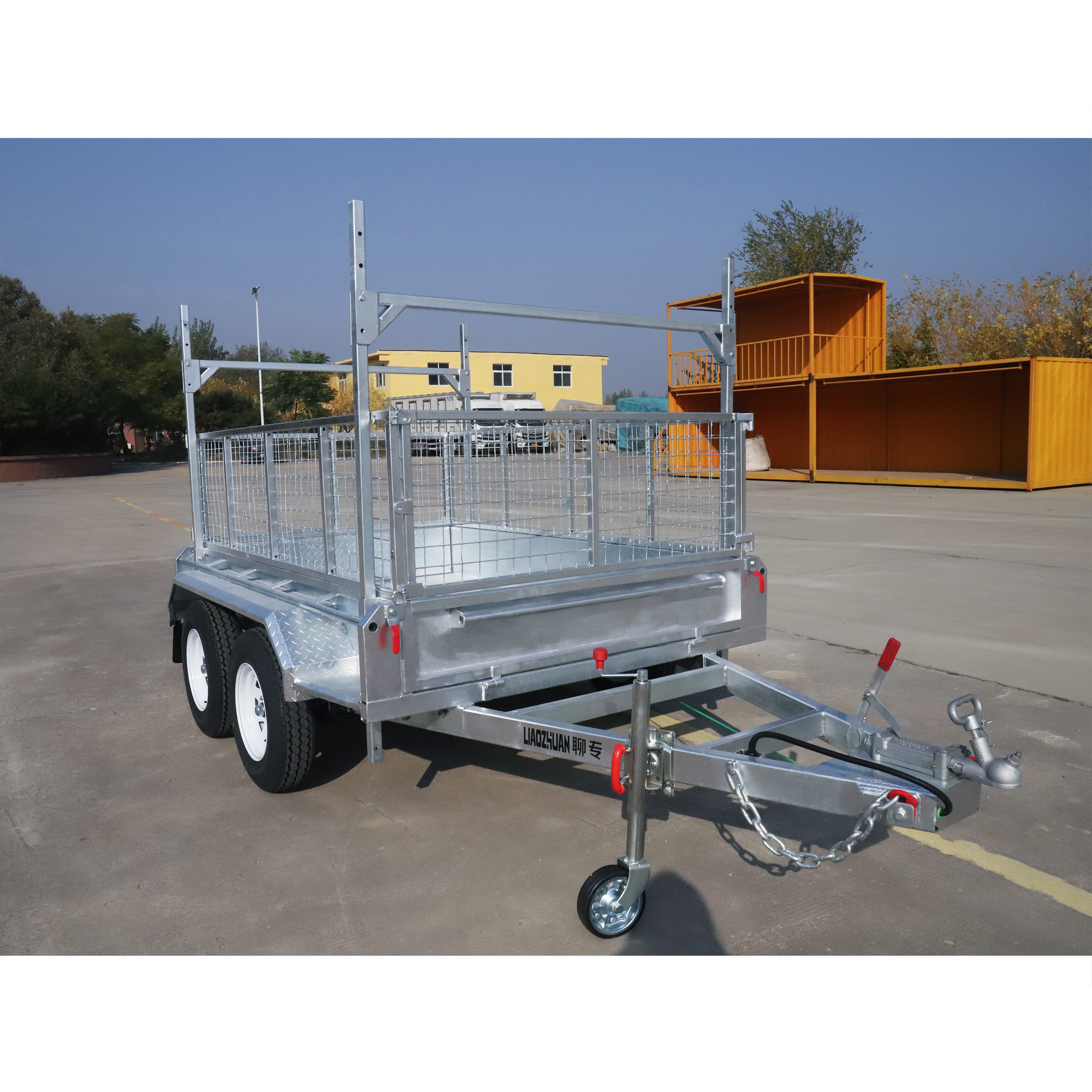 8×5 Tandem Axle Hot-Dip Galvanised Box Trailer 2000kg ATM H rack