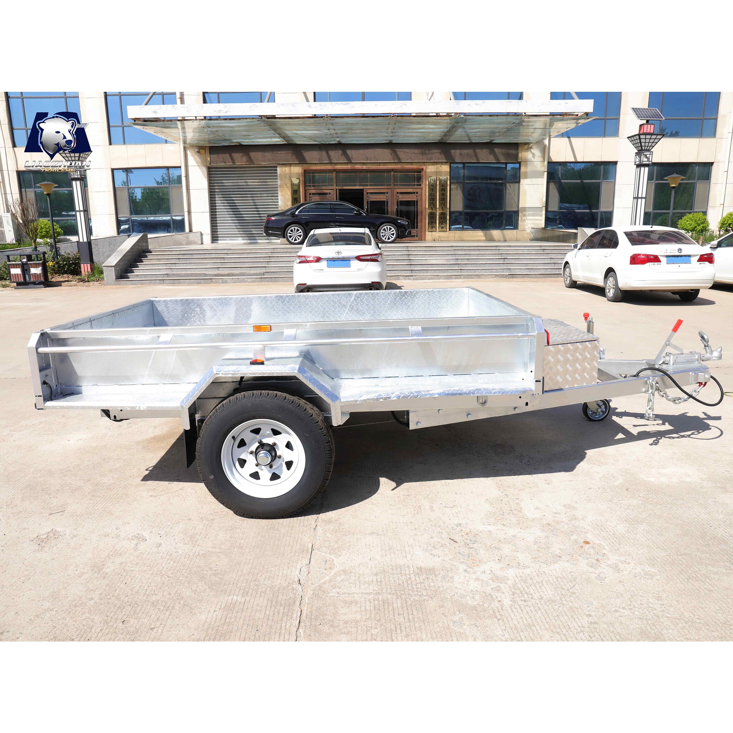 8x5 Hydraulic Single-axis Tipper Galvanised Trailer 1800kg ATM (Impact brake + butterfly brake)