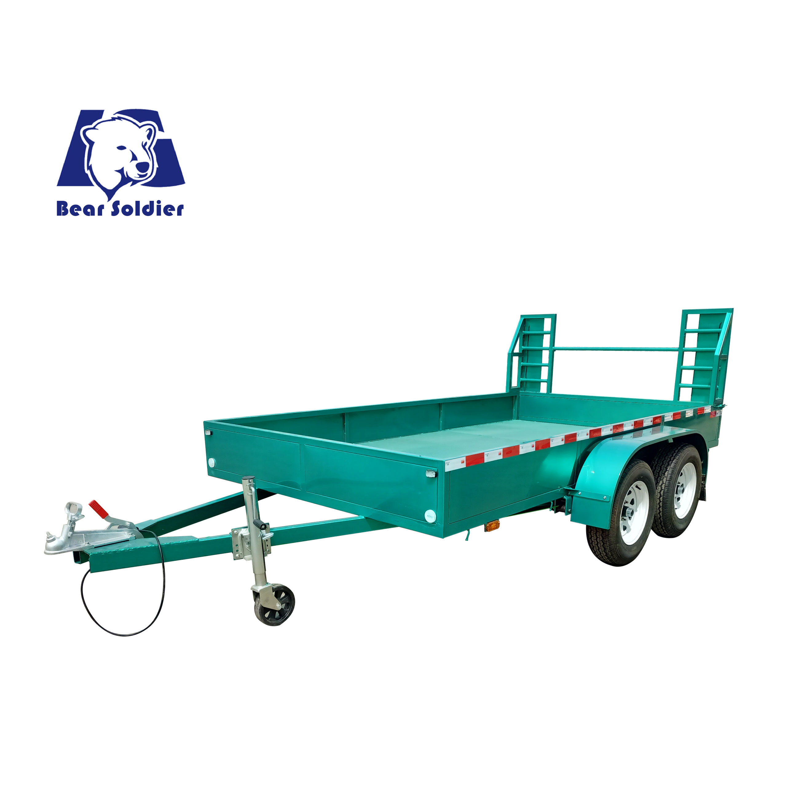 Double-axle mid-axle cargo trailer