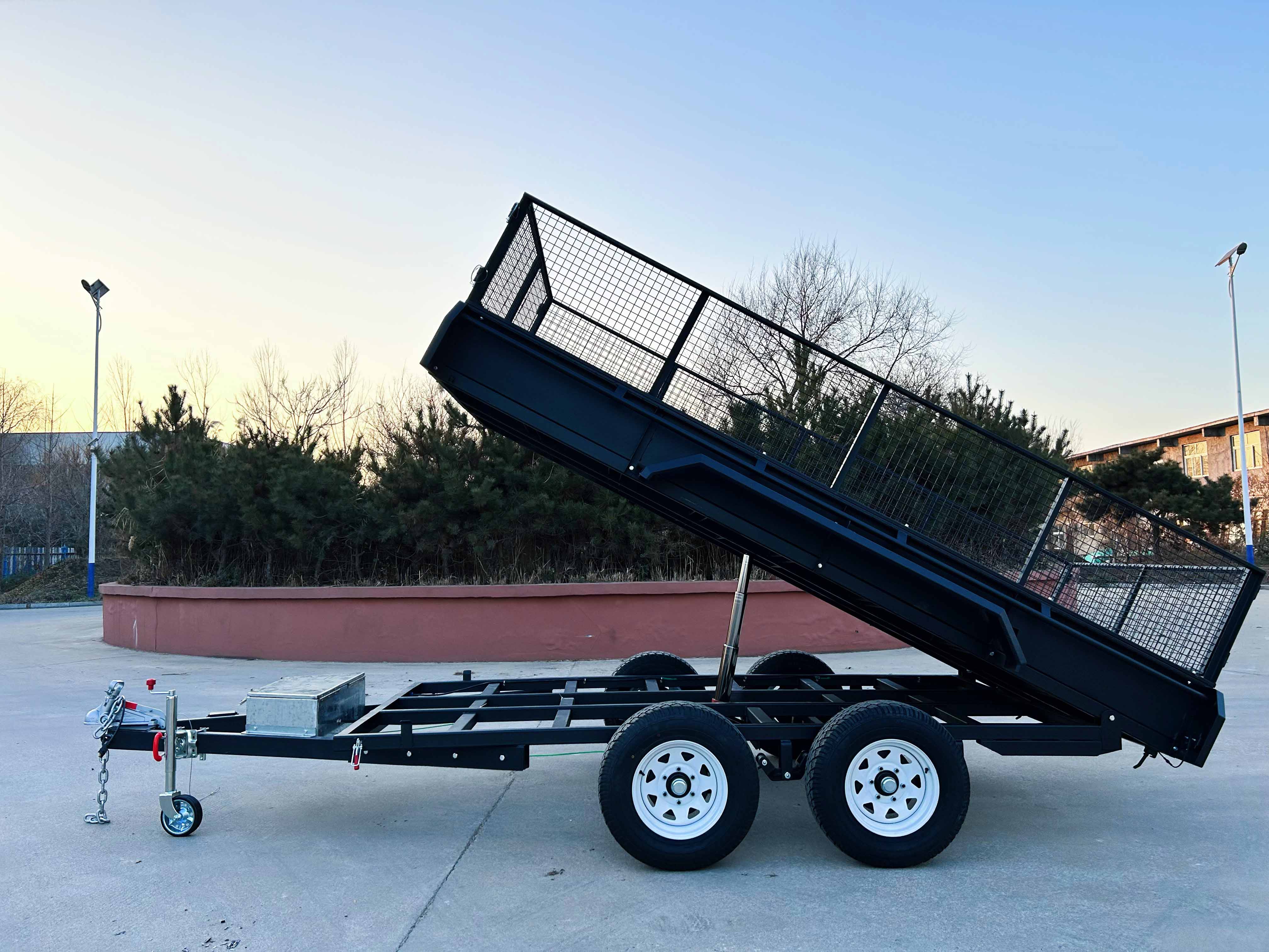 13x6 Hydraulic Tipper Galvanised Box Trailer 3500kg ATM (Electric Brake)