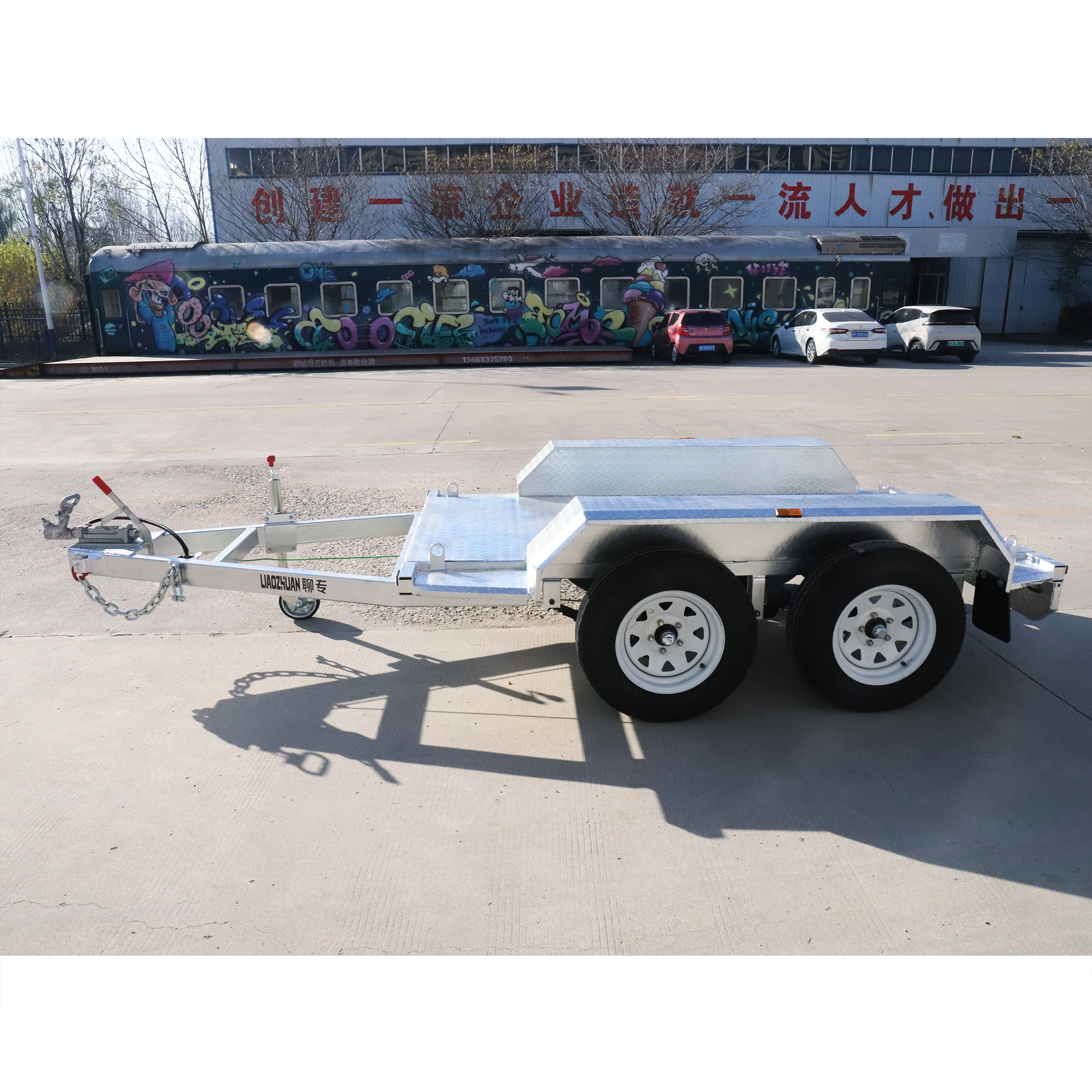 Two-axis generator trailer