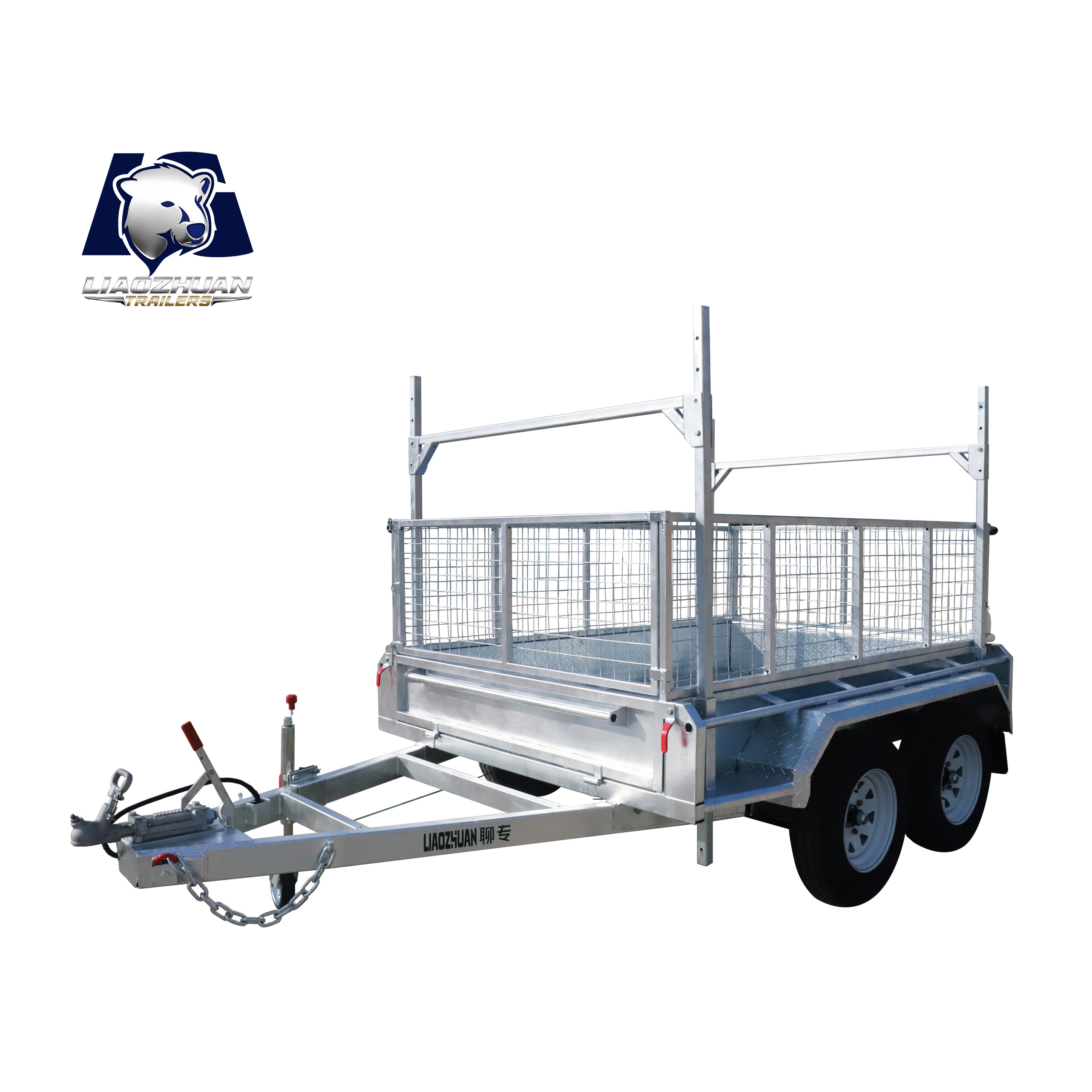 8×5 Tandem Axle Hot-Dip Galvanised Box Trailer 2000kg ATM H rack