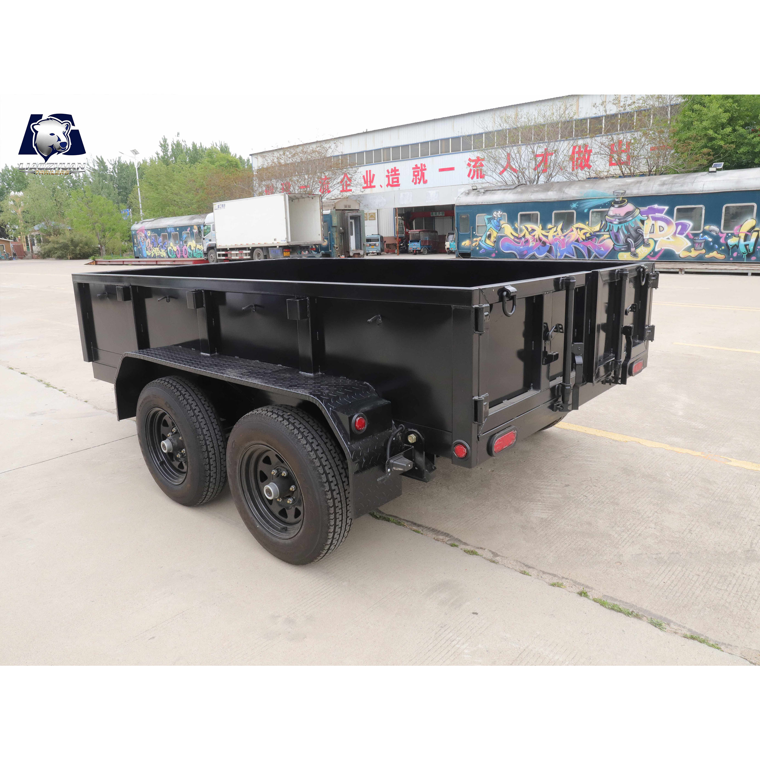 10x5 Hydraulic Dual-axis Tipper Painting Trailer 3000kg ATM (Electric Brake)