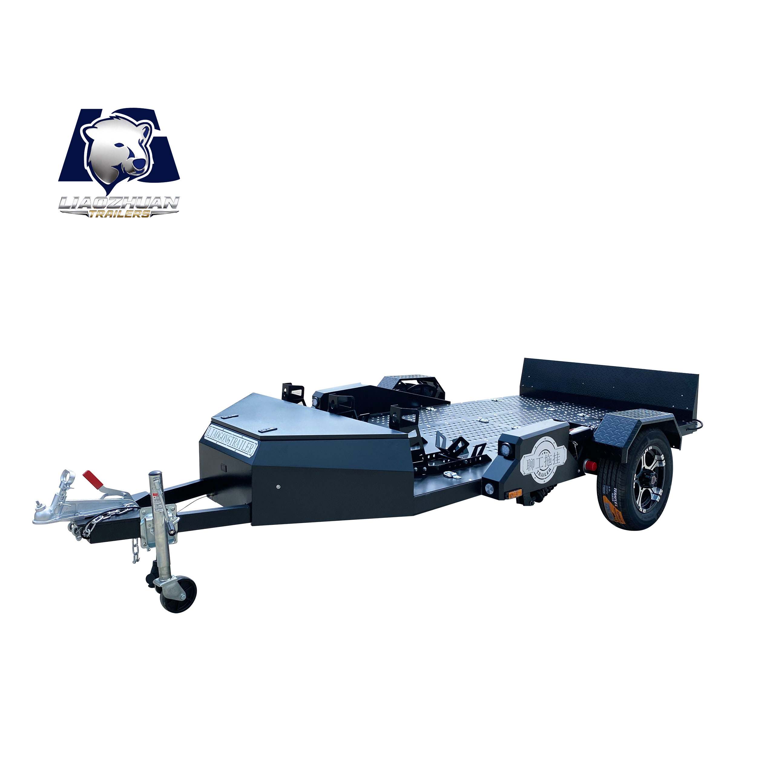Lift-type motorcycle trailer