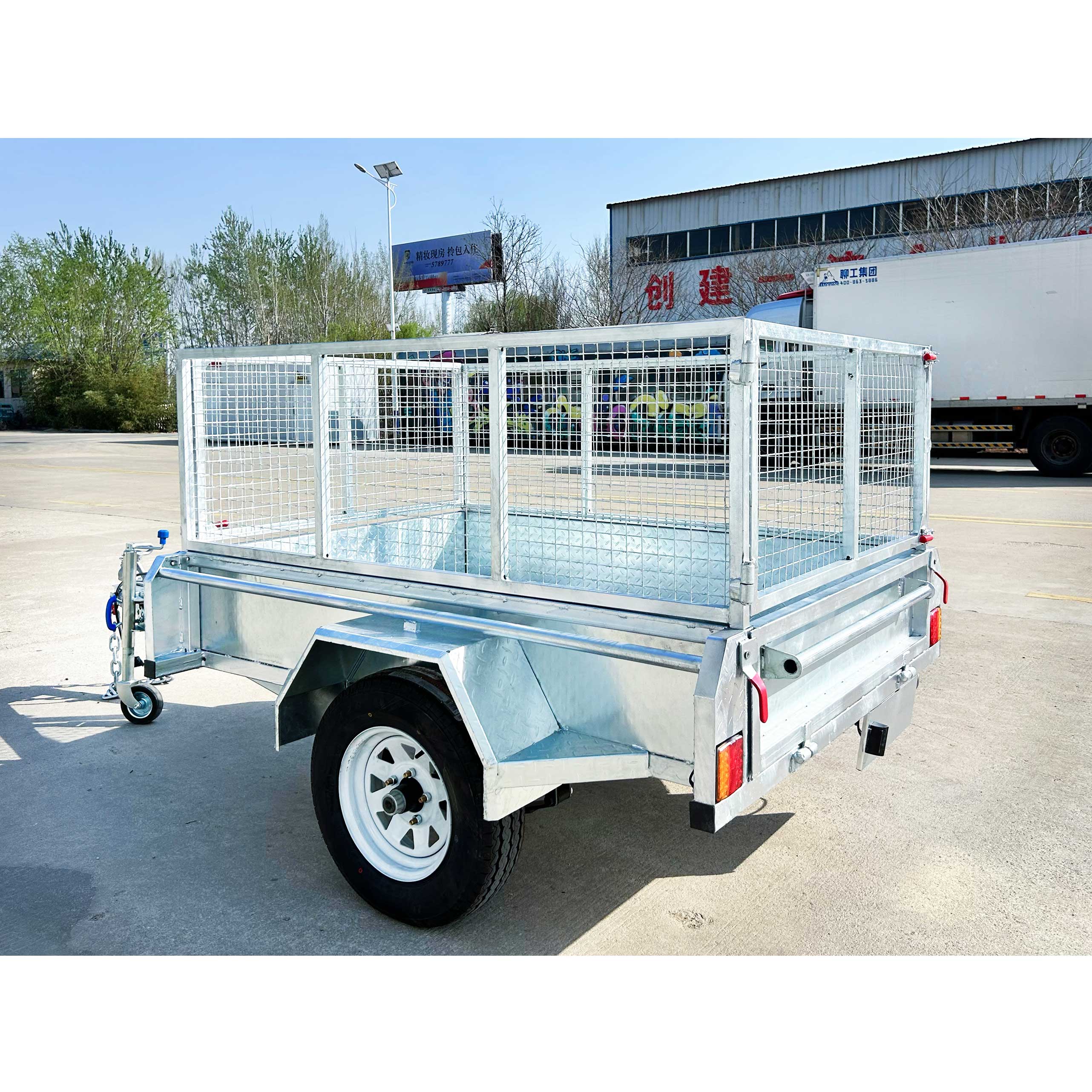 8x5 Premium Single Axle Hot-Dip Galvanised Tilting Box Trailer 750kg ATM