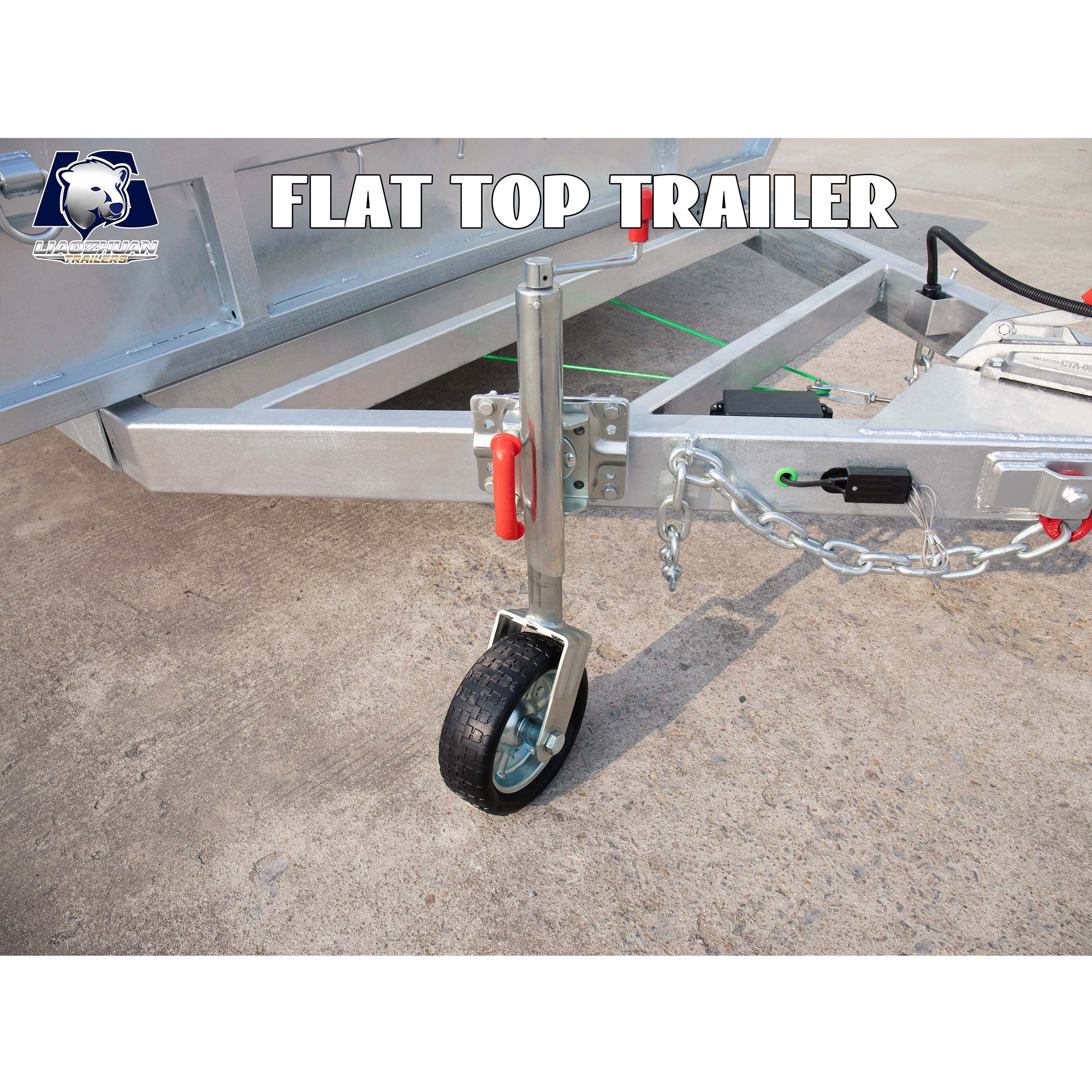 Au Double-axis flat-top trailer