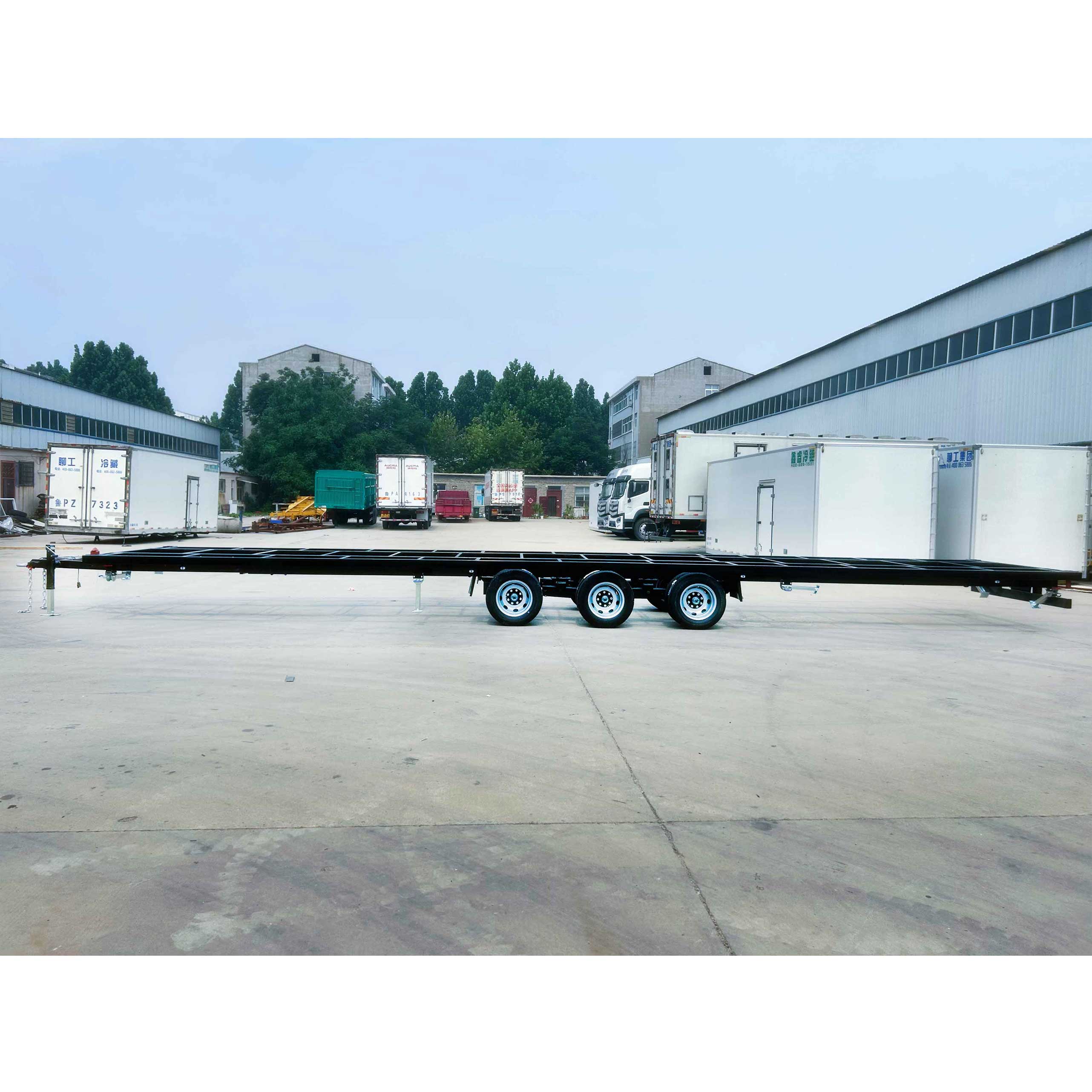 Super-long frame container house towing trailer