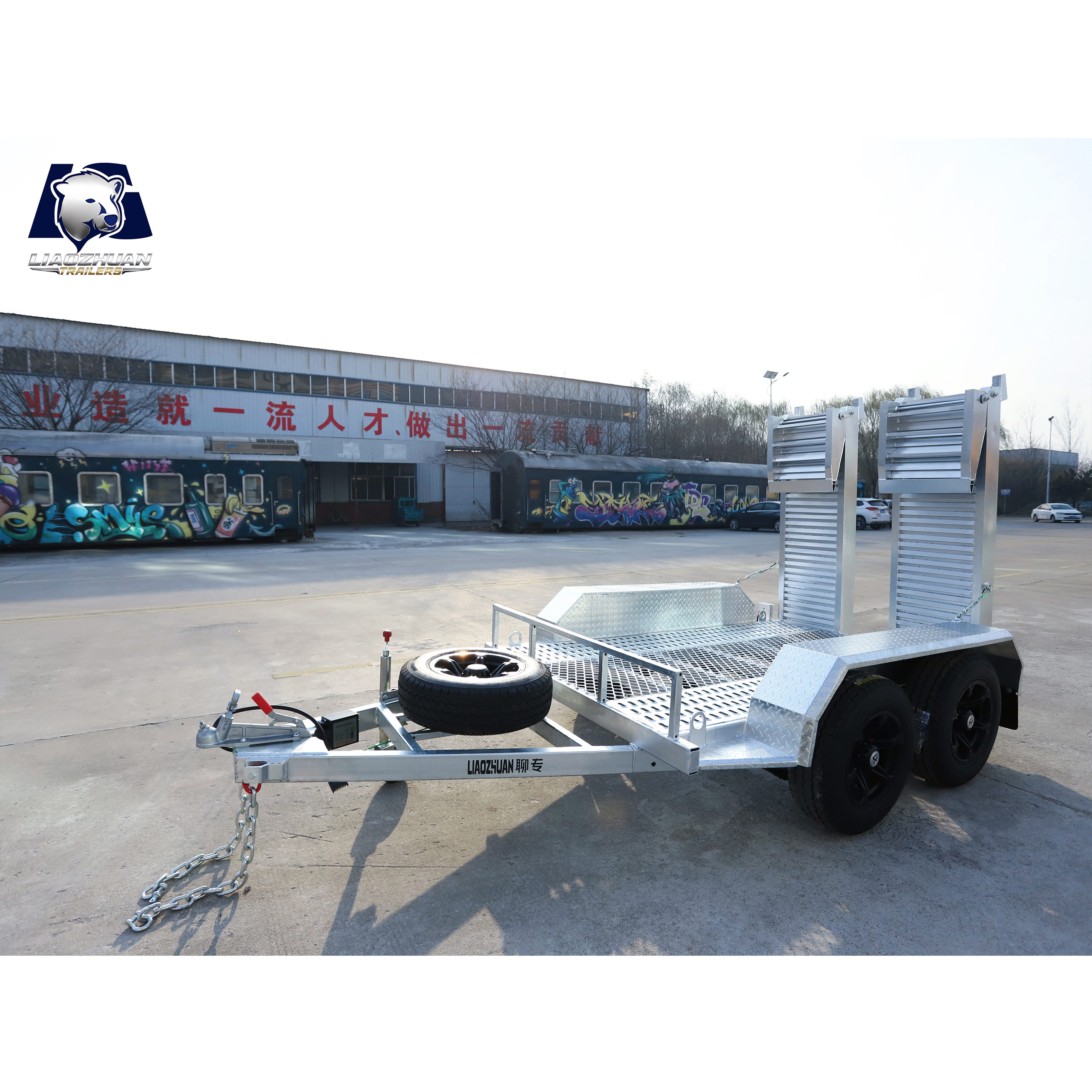 8×5 Double-axis Hot-Dip Galvanised Excavator Trailer 3500kg ATM