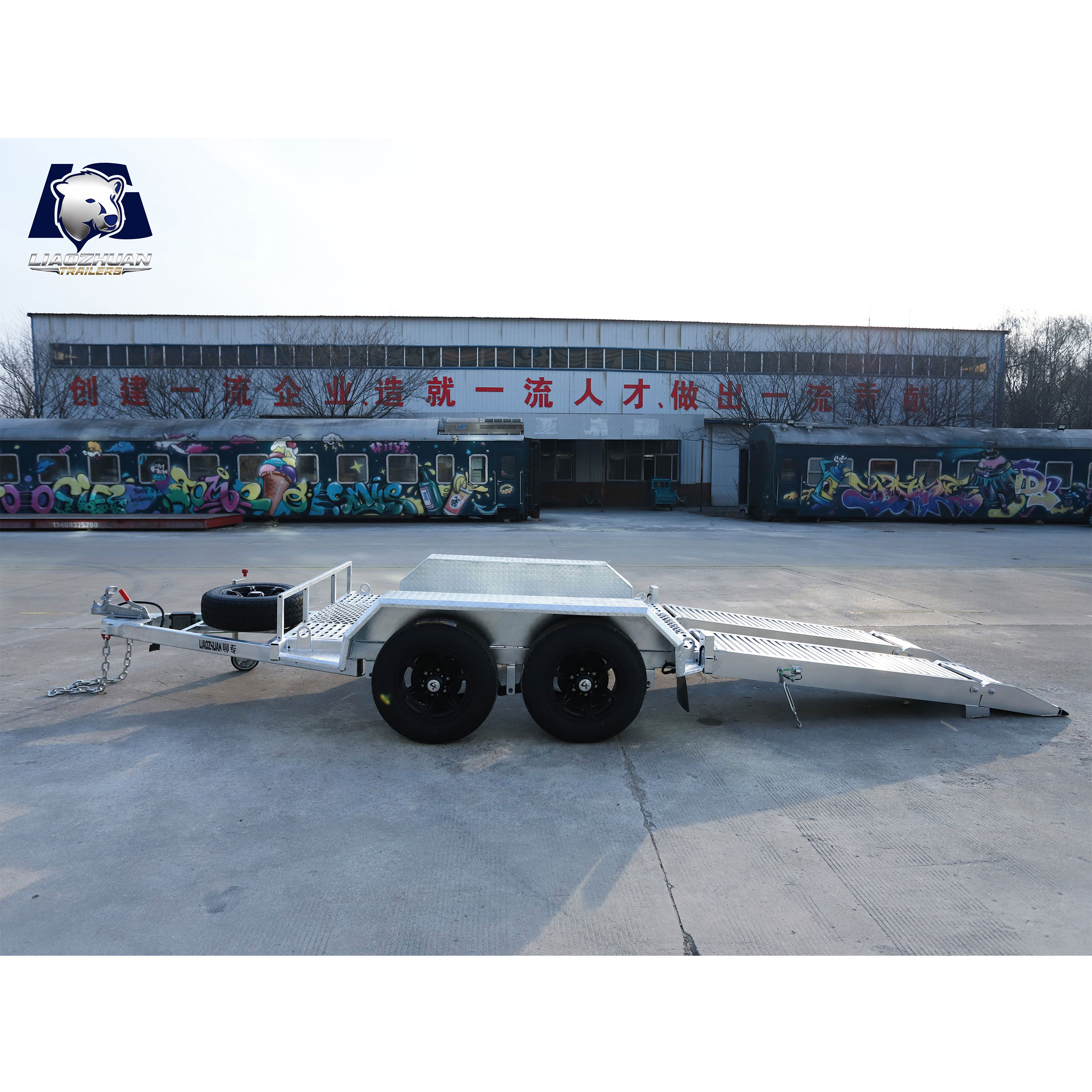 8×5 Double-axis Hot-Dip Galvanised Excavator Trailer 3500kg ATM