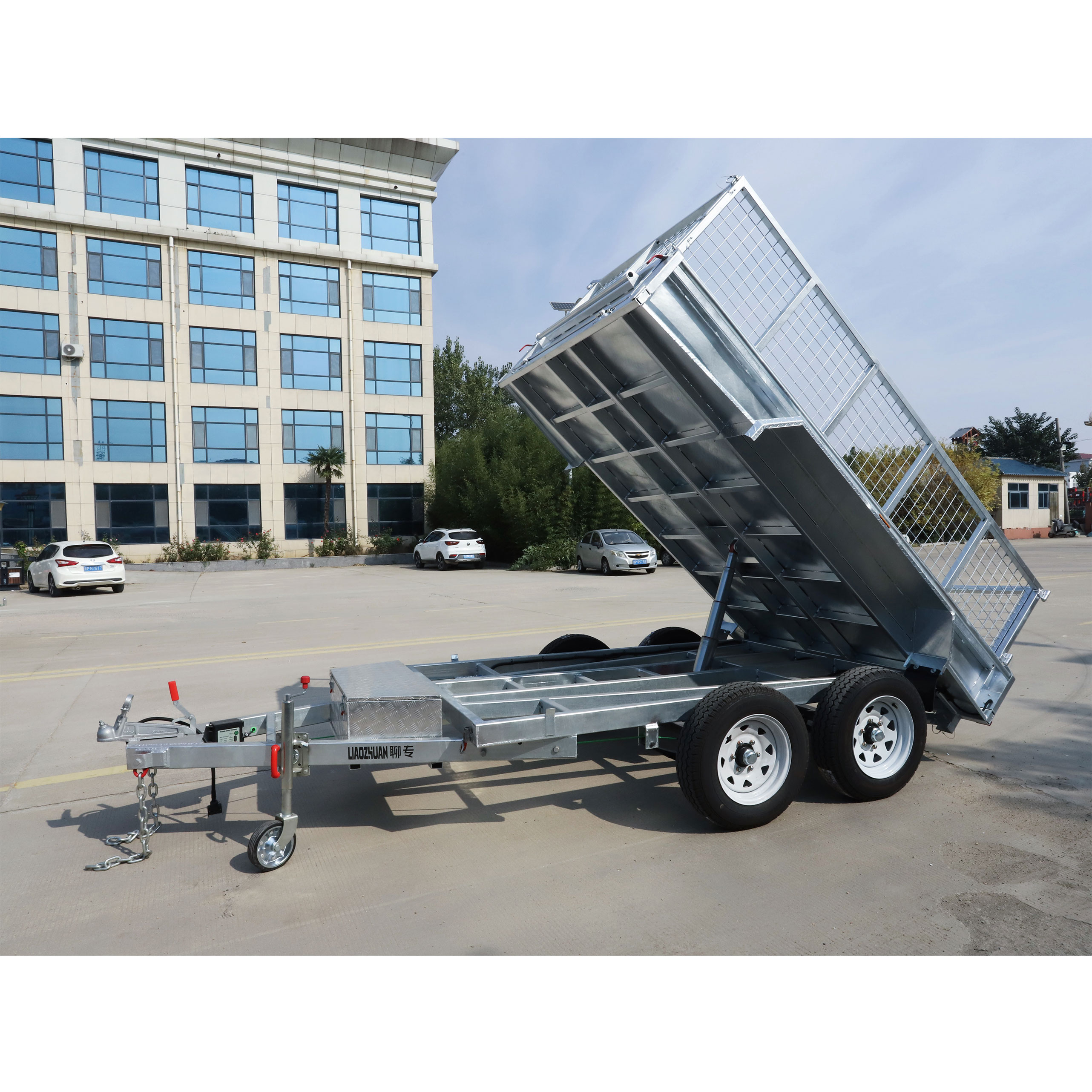 10x5 Hydraulic Tipper Galvanised Box Trailer 3000kg ATM (Electric Brake)