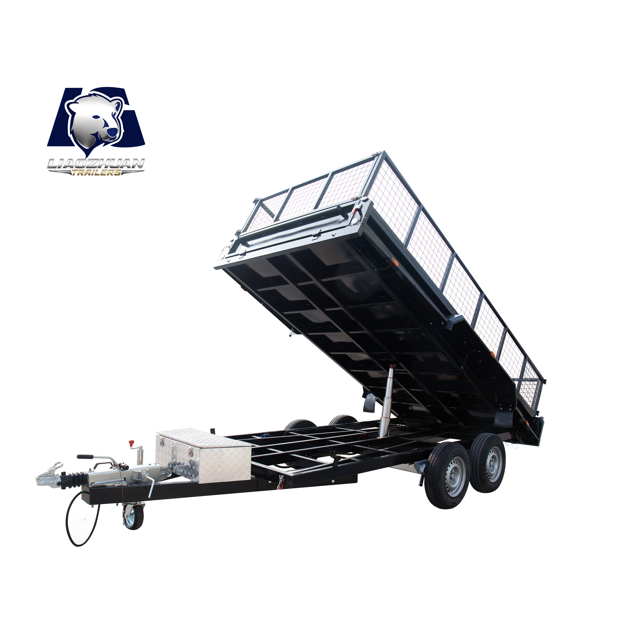 EU 14x6 Hydraulic Single-axis Tipper Painting Trailer 3500kg ATM (Electric Brake)