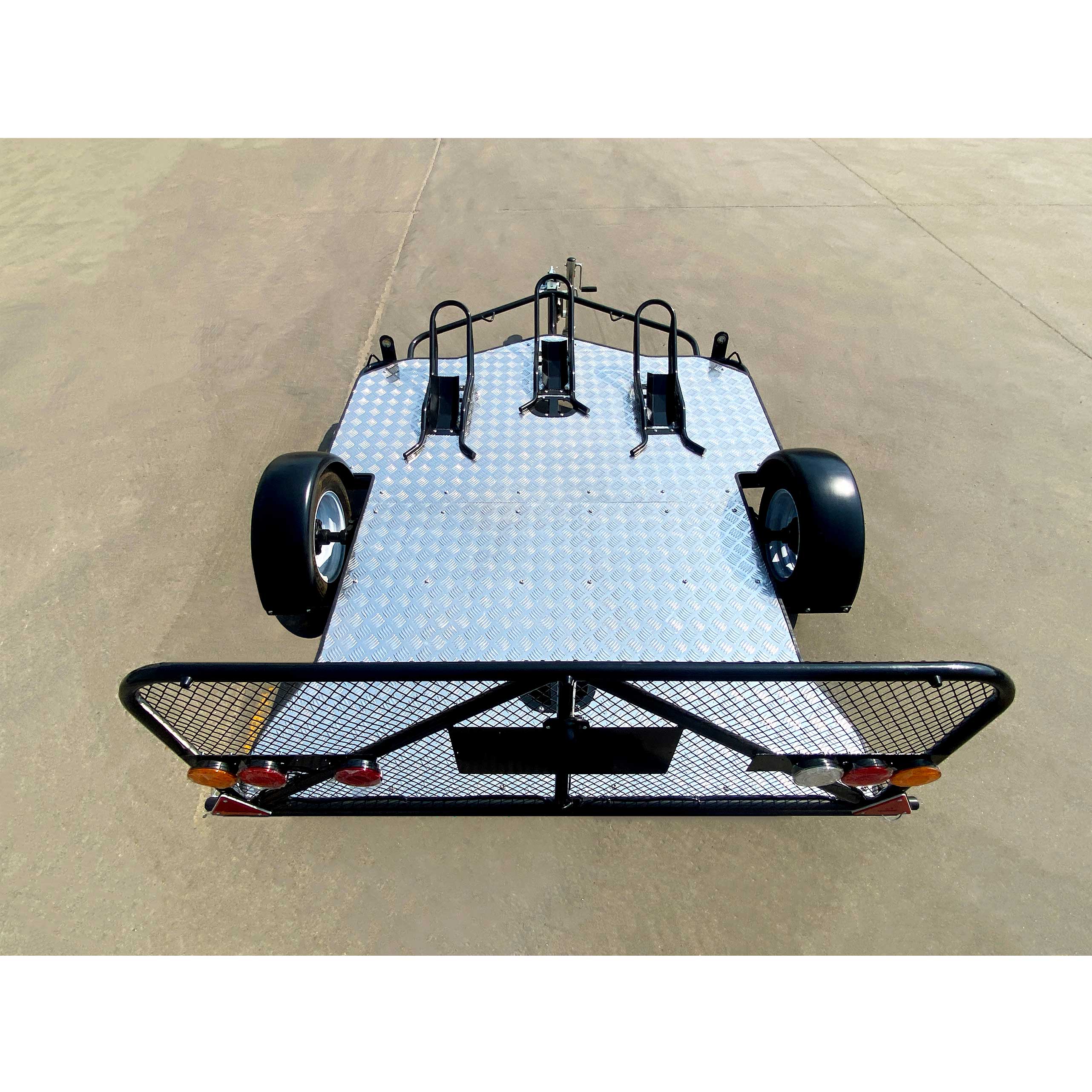 Double motorcycle trailer