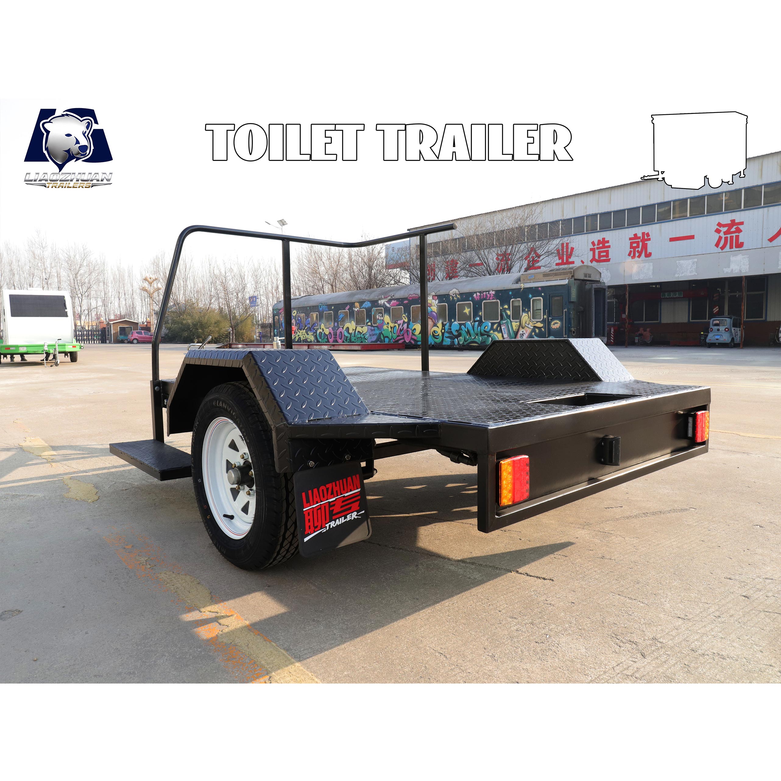Toilet trailer