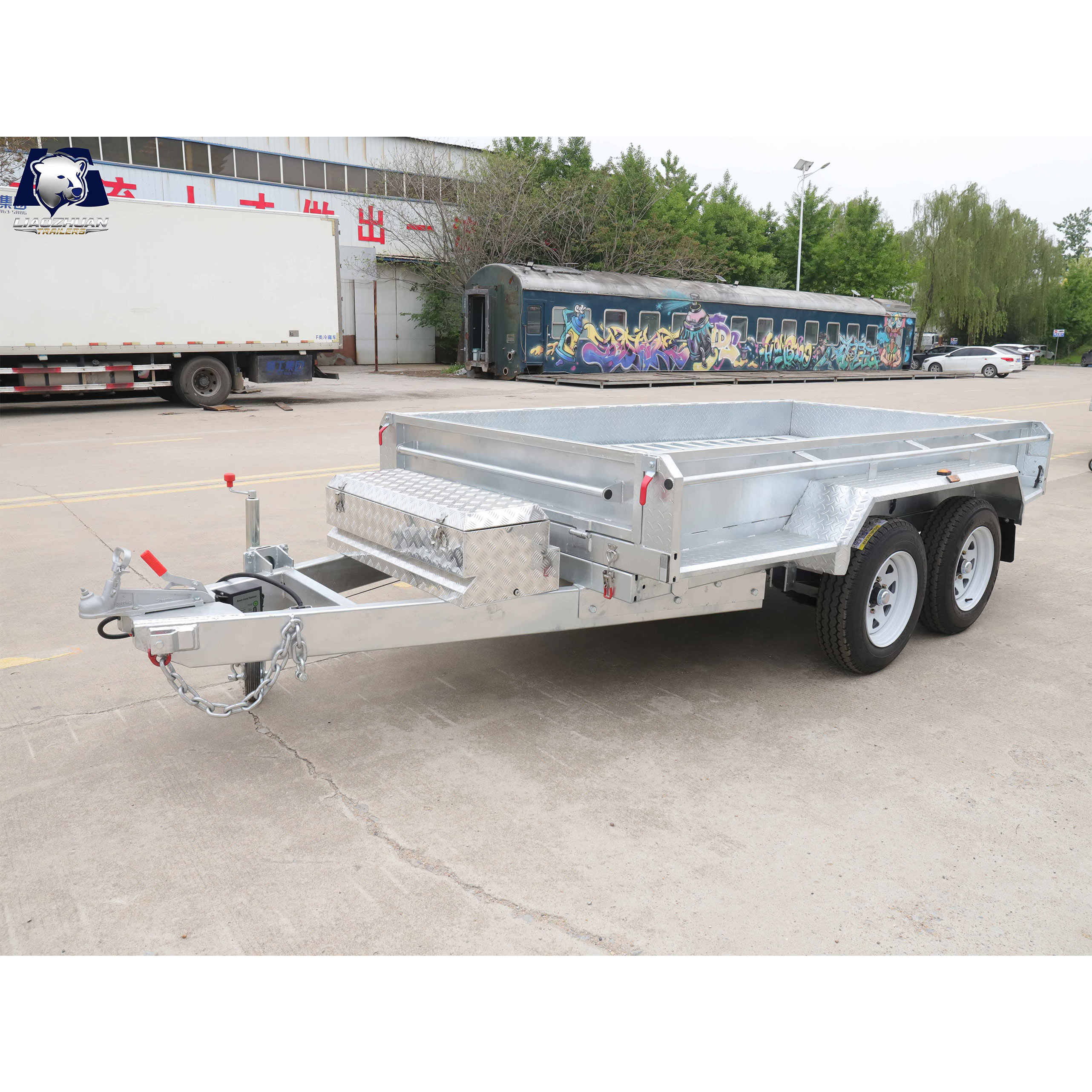 10x5 Hydraulic Tipper Galvanised Trailer 3000kg ATM (Electric Brake)