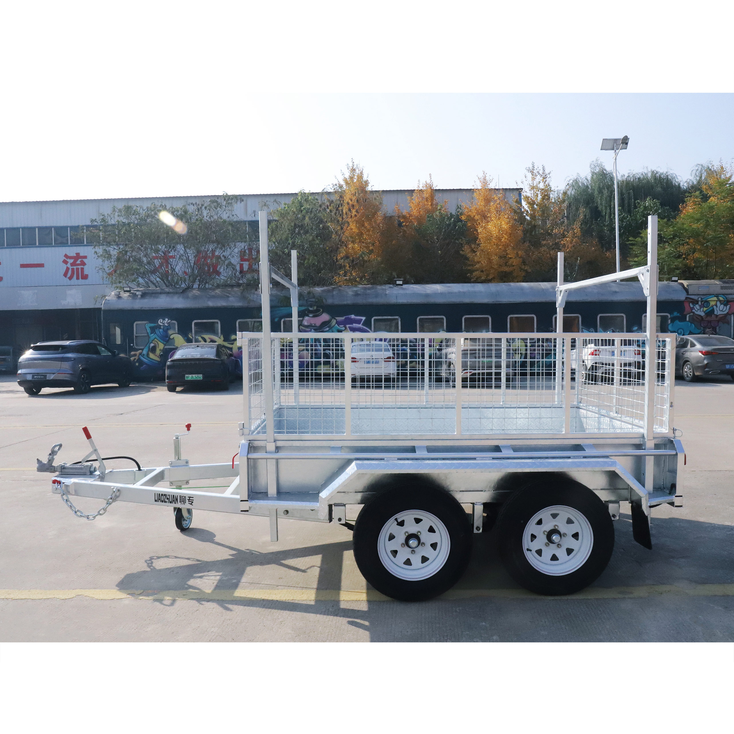 8×5 Tandem Axle Hot-Dip Galvanised Box Trailer 2000kg ATM H rack