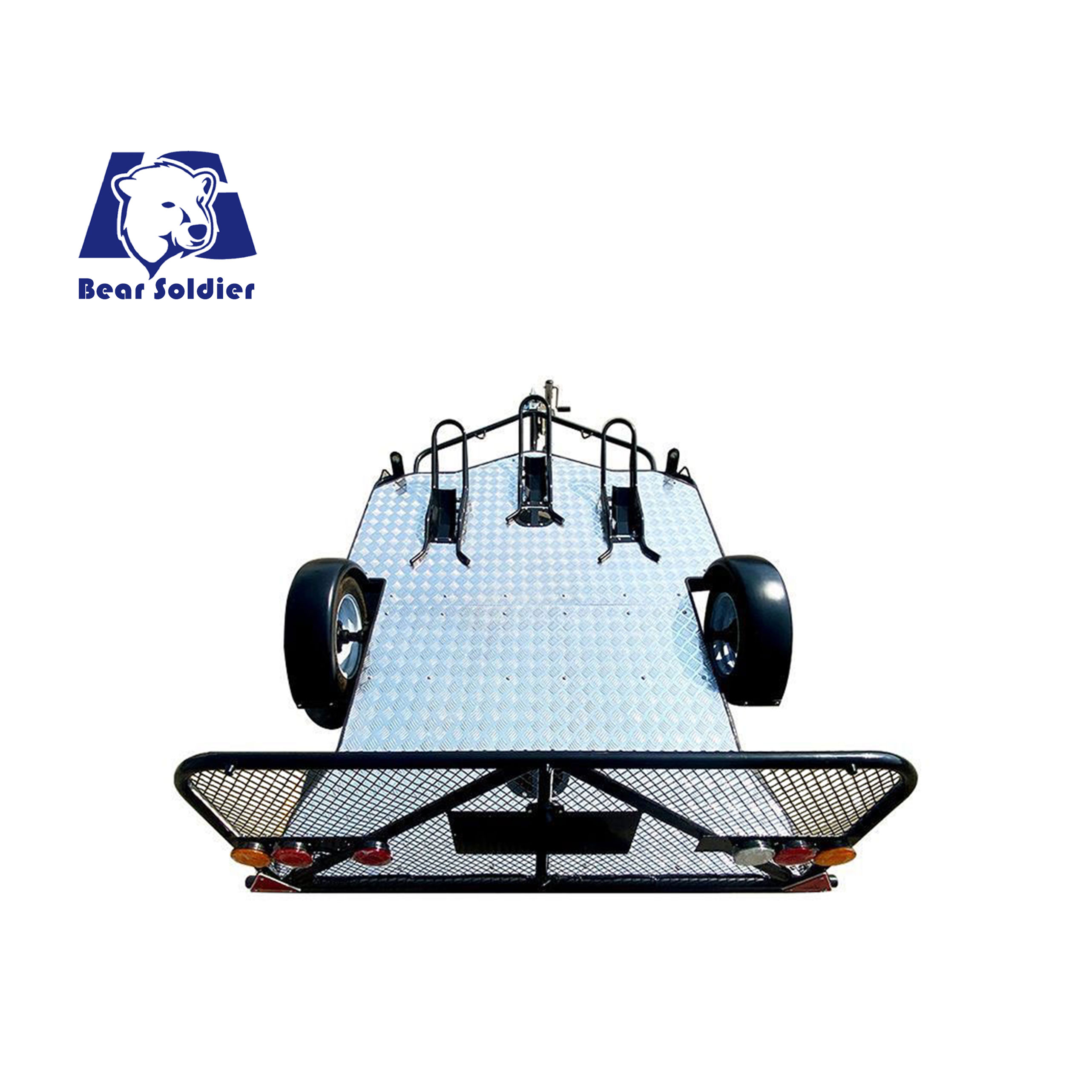 Double motorcycle trailer