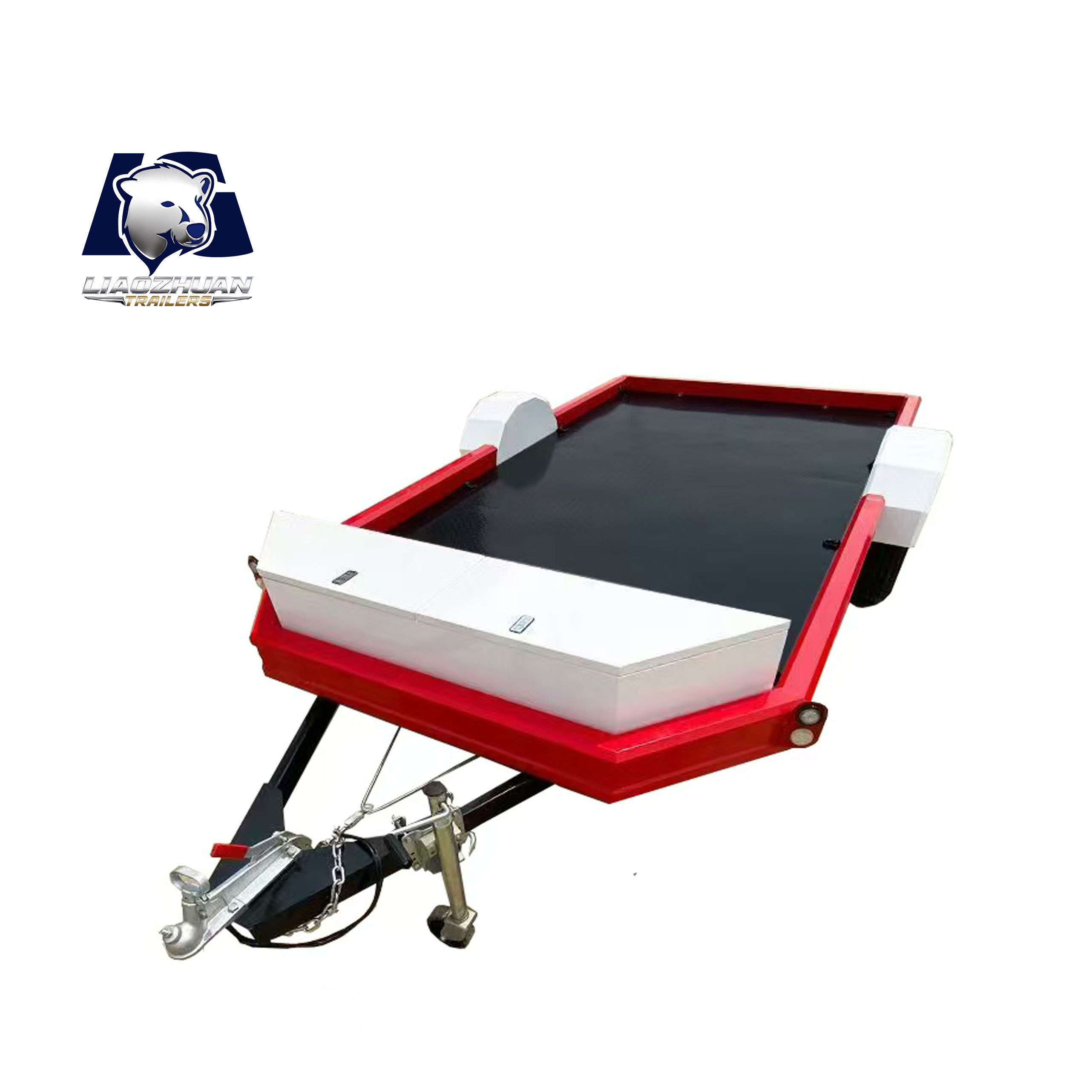 Single axle flatbed trailer