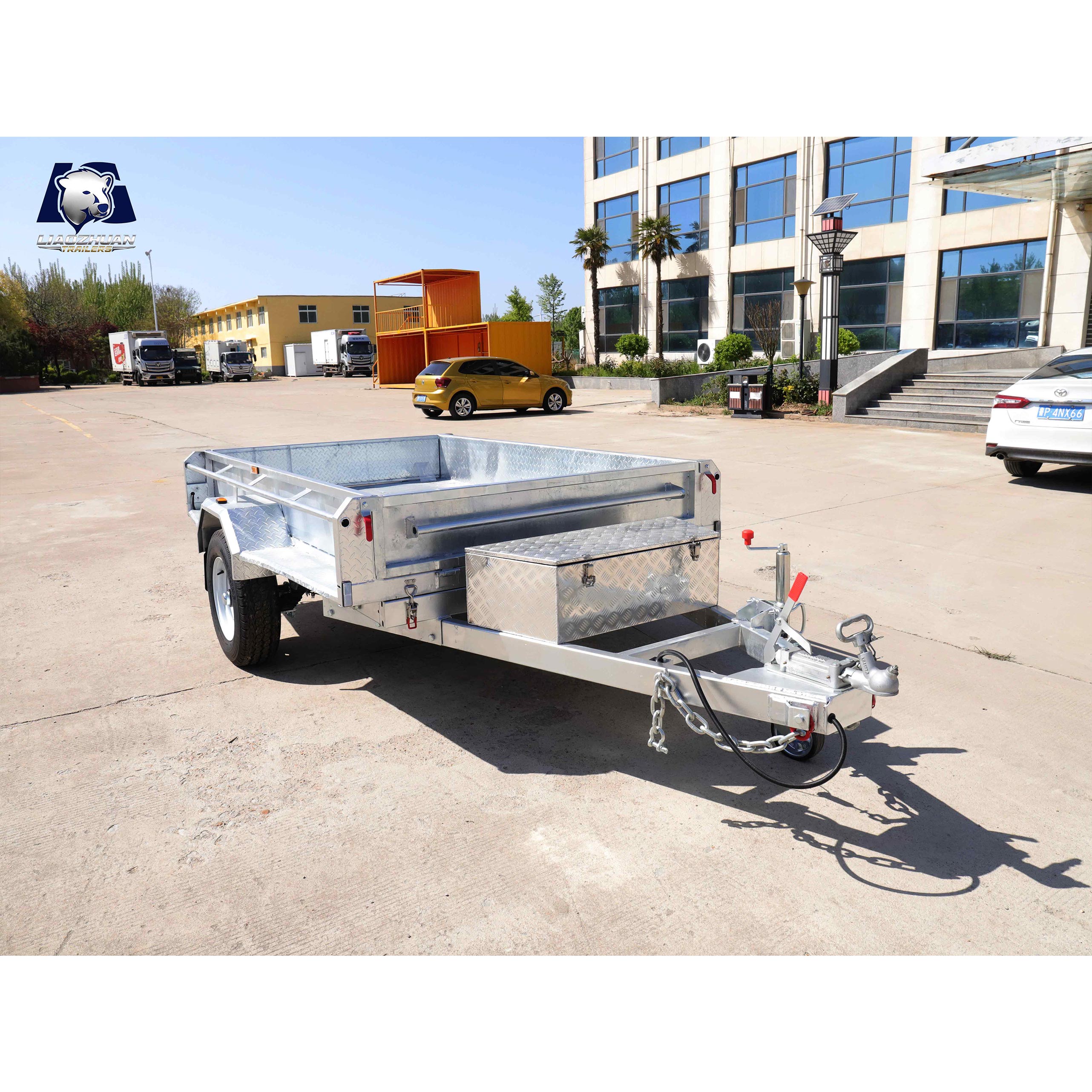 8x5 Hydraulic Single-axis Tipper Galvanised Trailer 1800kg ATM (Impact brake + butterfly brake)