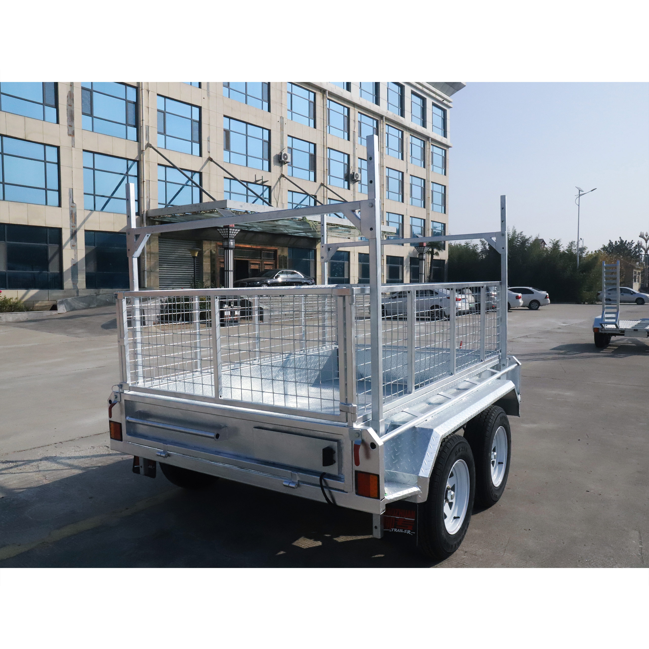 8×5 Tandem Axle Hot-Dip Galvanised Box Trailer 2000kg ATM H rack