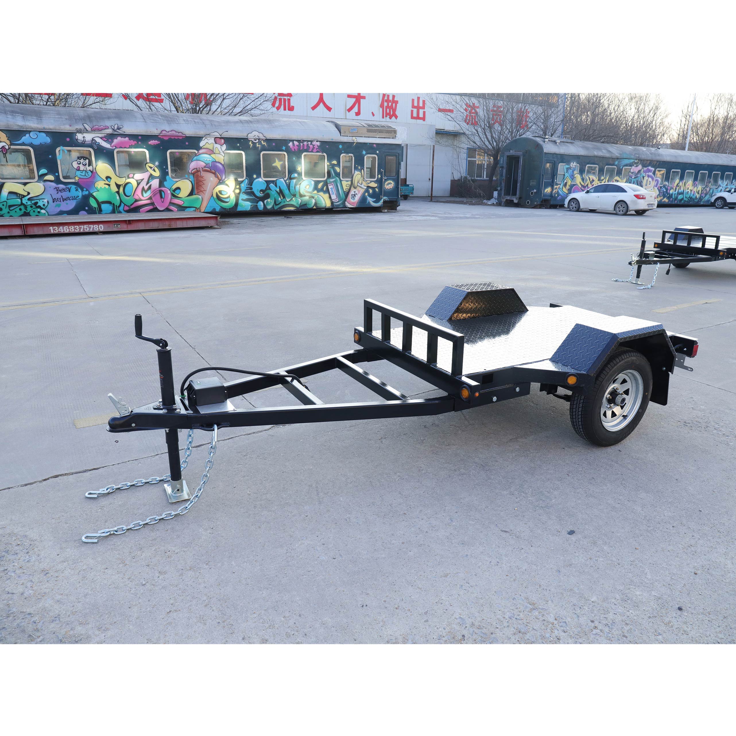 US ATM1340kg Single-shaft generator trailer
