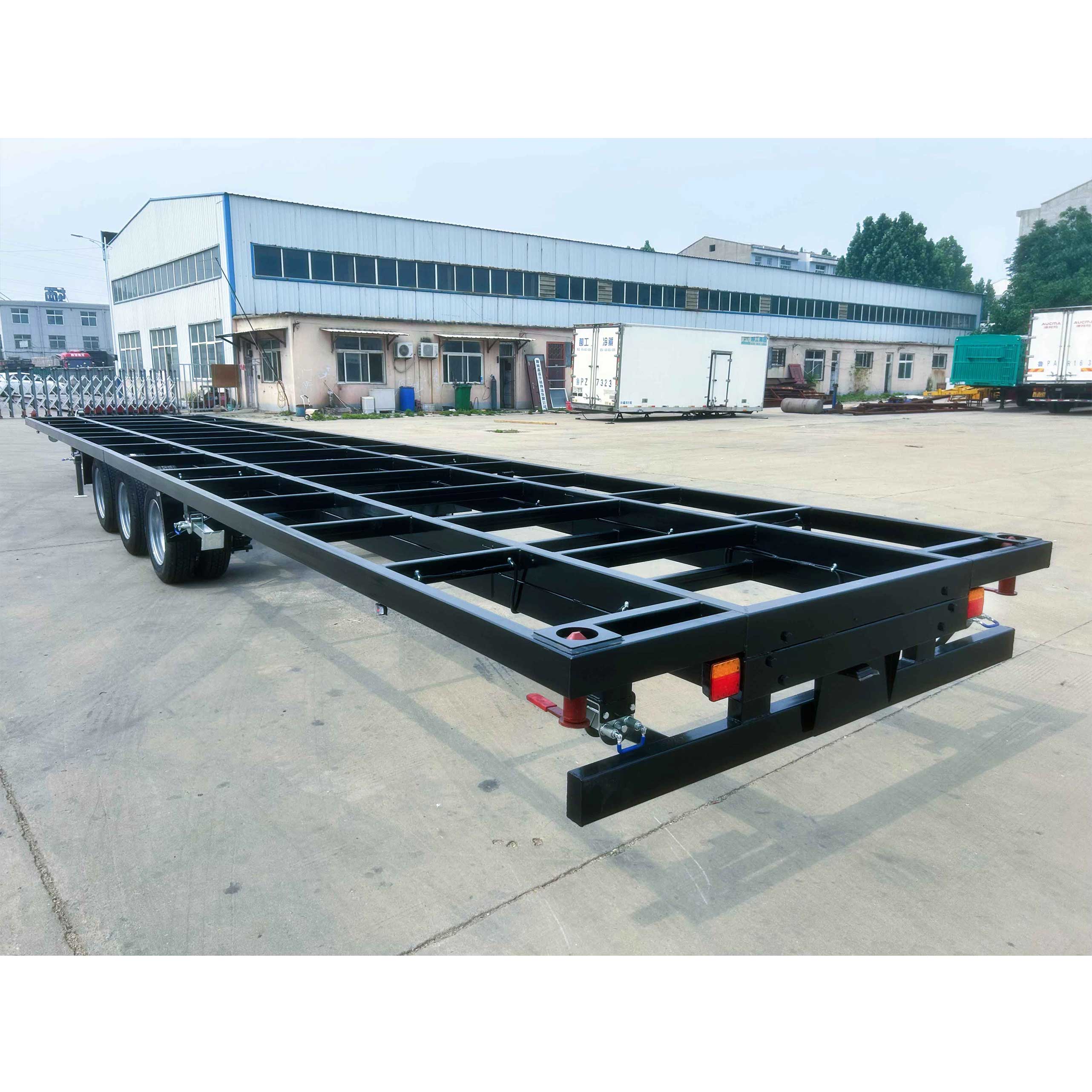 Super-long frame container house towing trailer