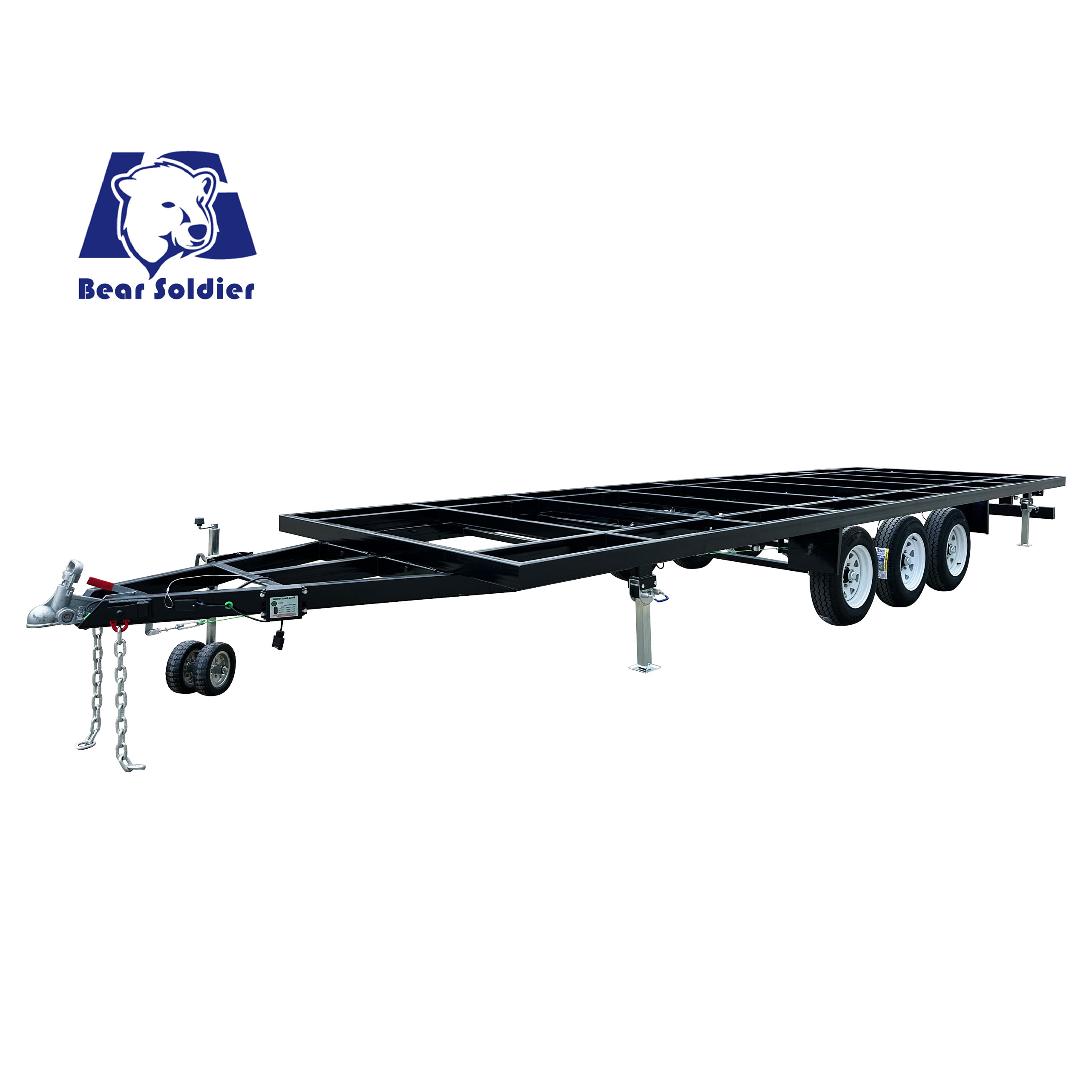 Three-axis ATM4500kg container house trailer
