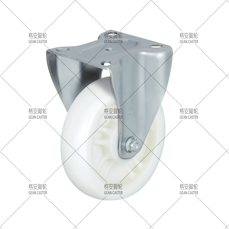 中重型带中控锁带方向锁带正刹（双刹）尼龙脚轮