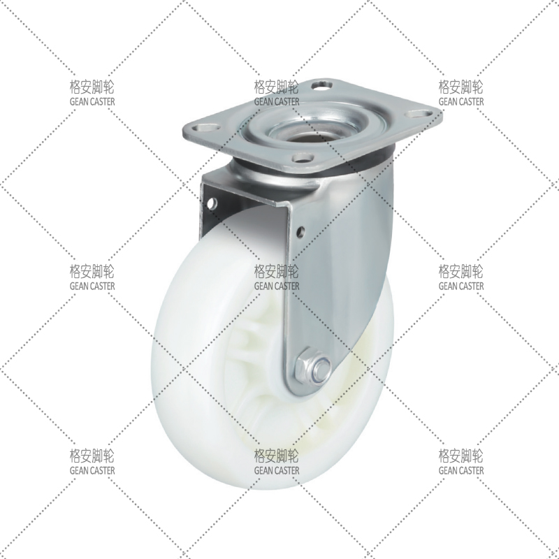中重型带中控锁带方向锁带正刹（双刹）尼龙脚轮
