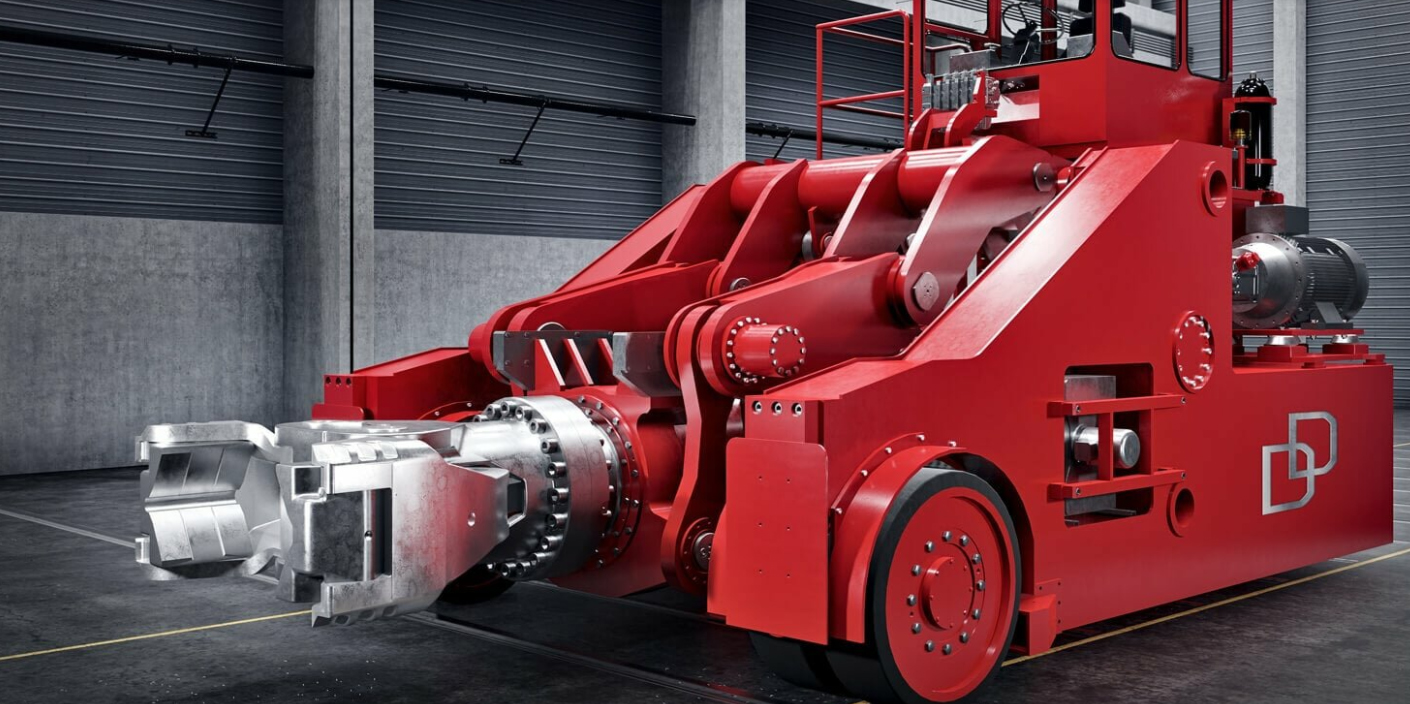 Drive wheel for 10000 ton trackless free forging feeder