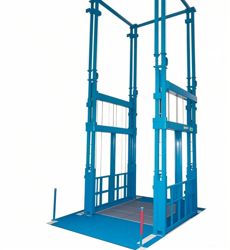 Hydraulic Guide Rail Cargo Lift