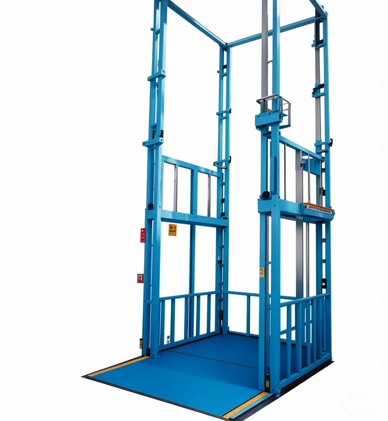 Hydraulic Guide Rail Cargo Lift