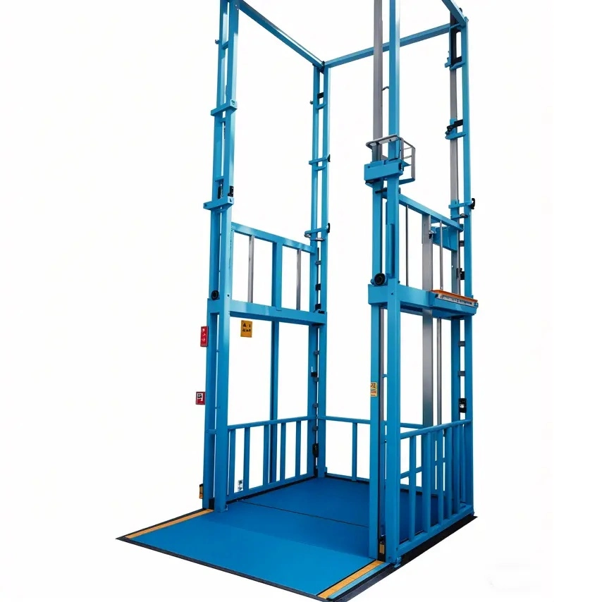 Hydraulic Guide Rail Cargo Lift