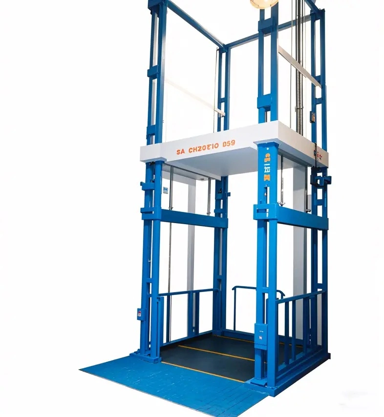 Hydraulic Guide Rail Cargo Lift