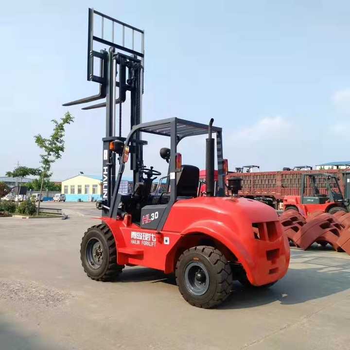 3.5ton Rough Terrain Forklift 4 Wheel Drive off Road Fork Lift Truck Diesel All Terrain Forklift